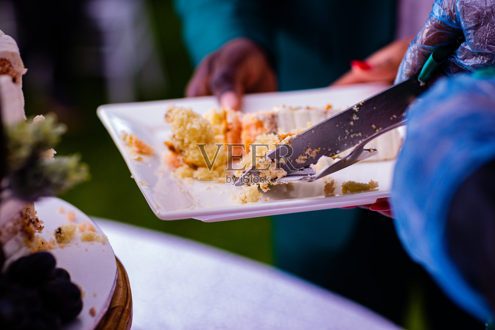 肯尼亚东非的婚礼蛋糕布置、生日细节、美味佳肴照片摄影图片