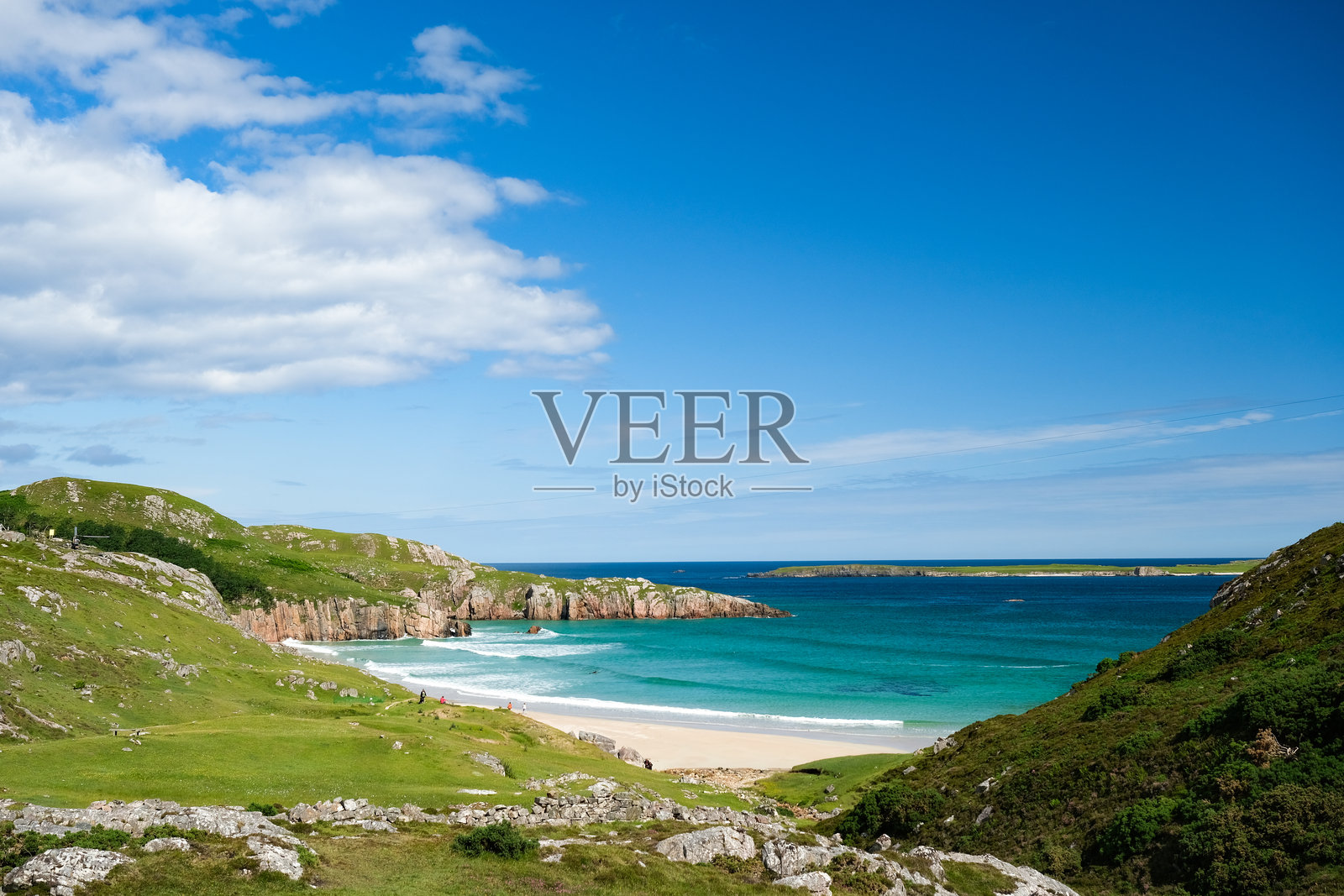 苏格兰高地,北海岸500号,莱尔格附近的Ceannabeinne海滩照片摄影图片