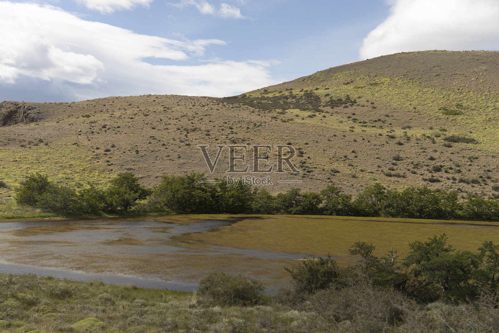 智利南美巴塔哥尼亚百内国家公园的山景照片摄影图片