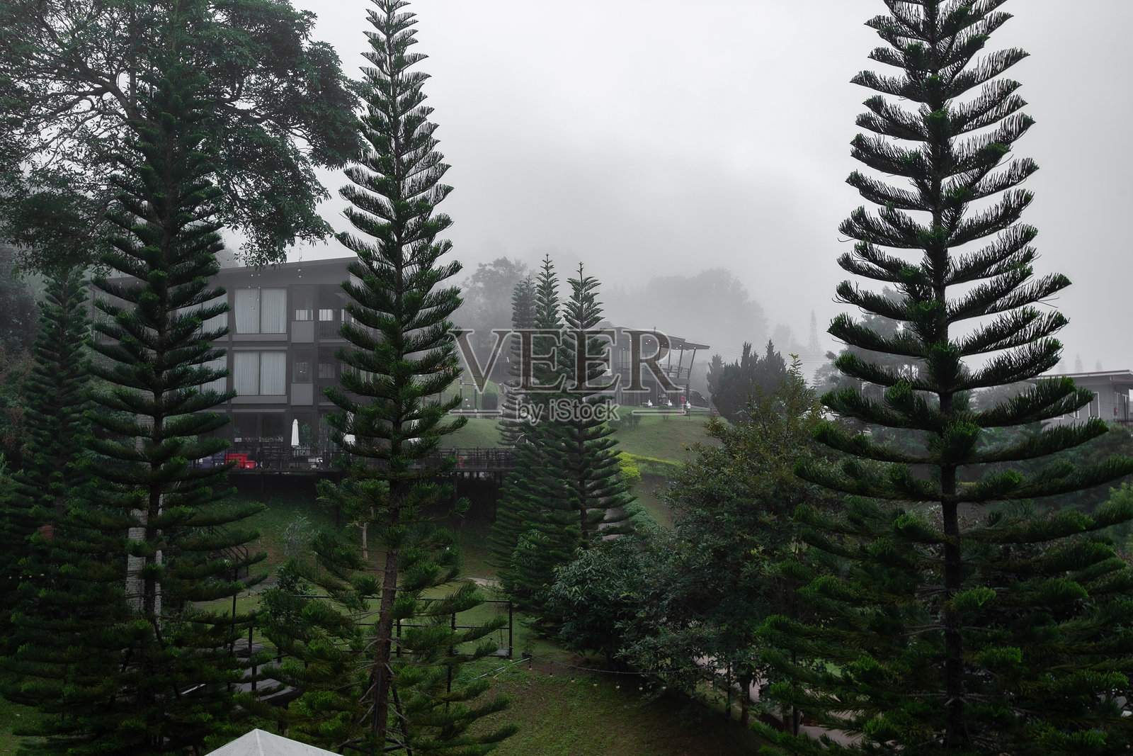 鸟瞰图、建筑、山丘、横向、山照片摄影图片