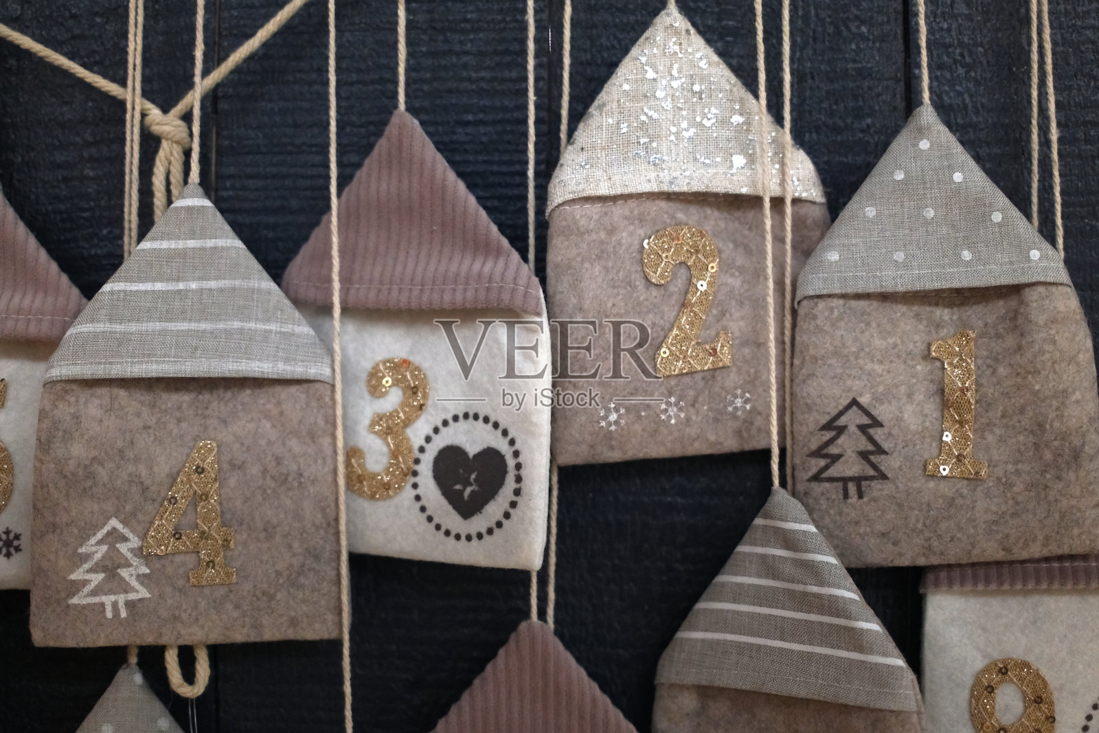 用于家庭传统庆祝活动的圣诞物品装饰照片摄影图片