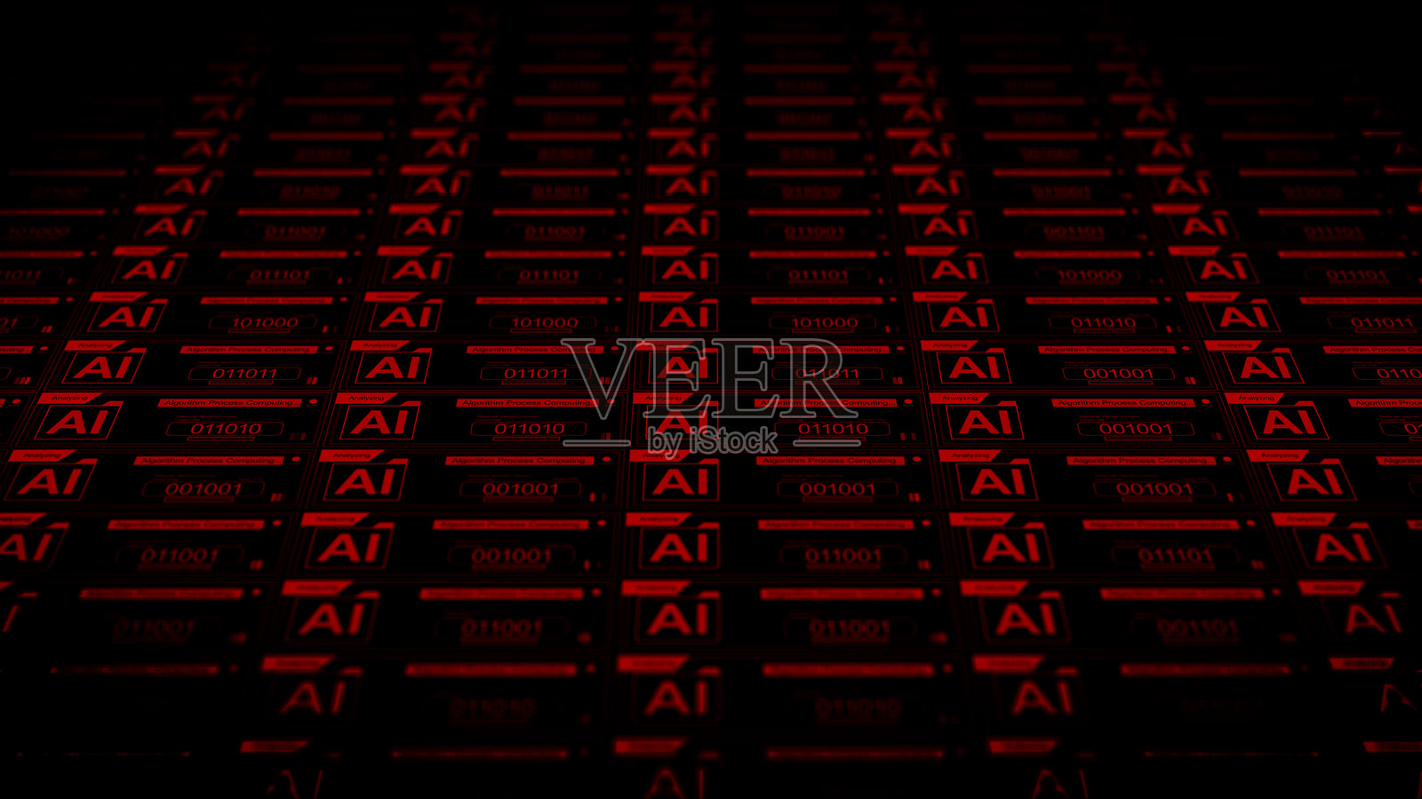 不祥的人工智能算法照片摄影图片