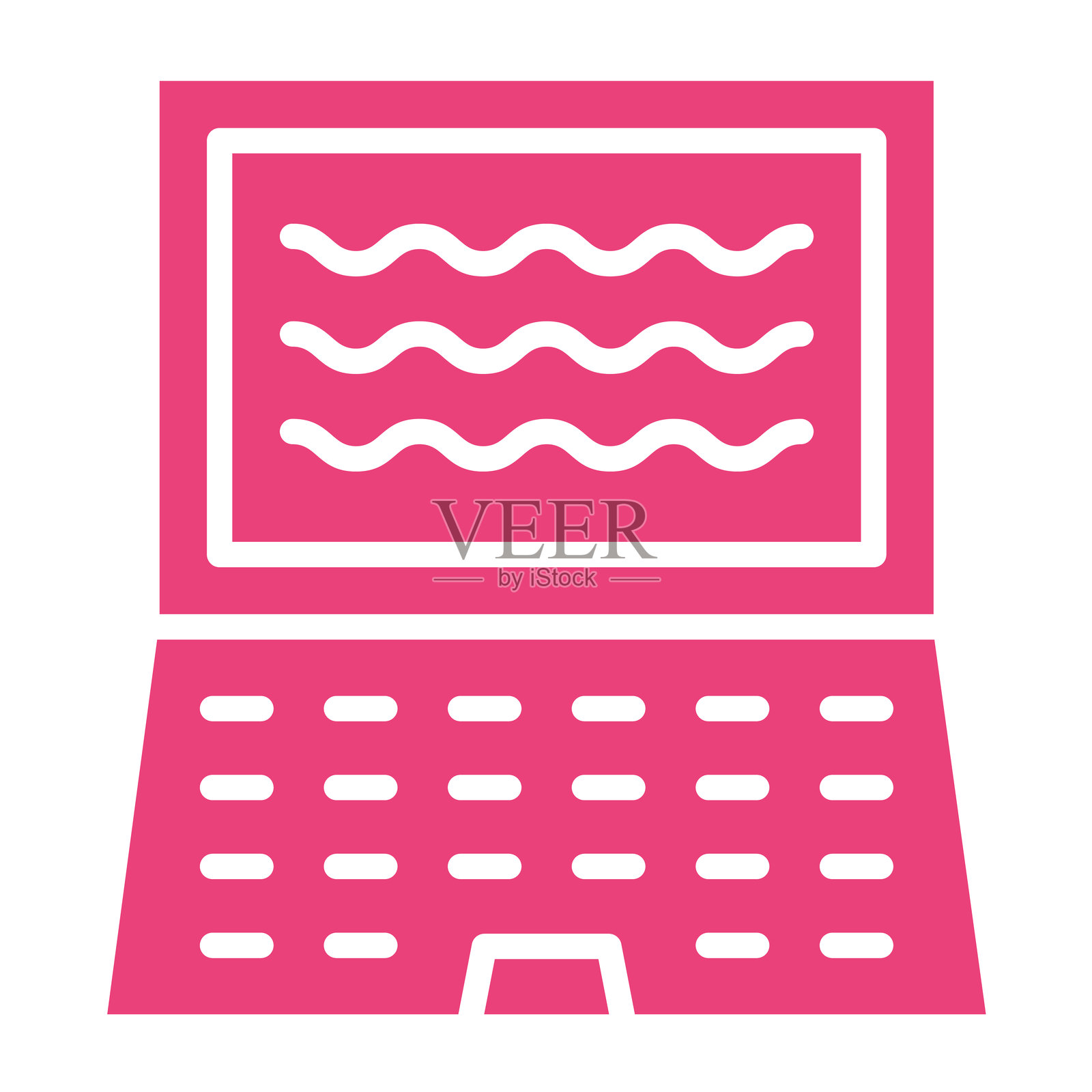 笔记本电脑矢量图标设计插画插画图片素材