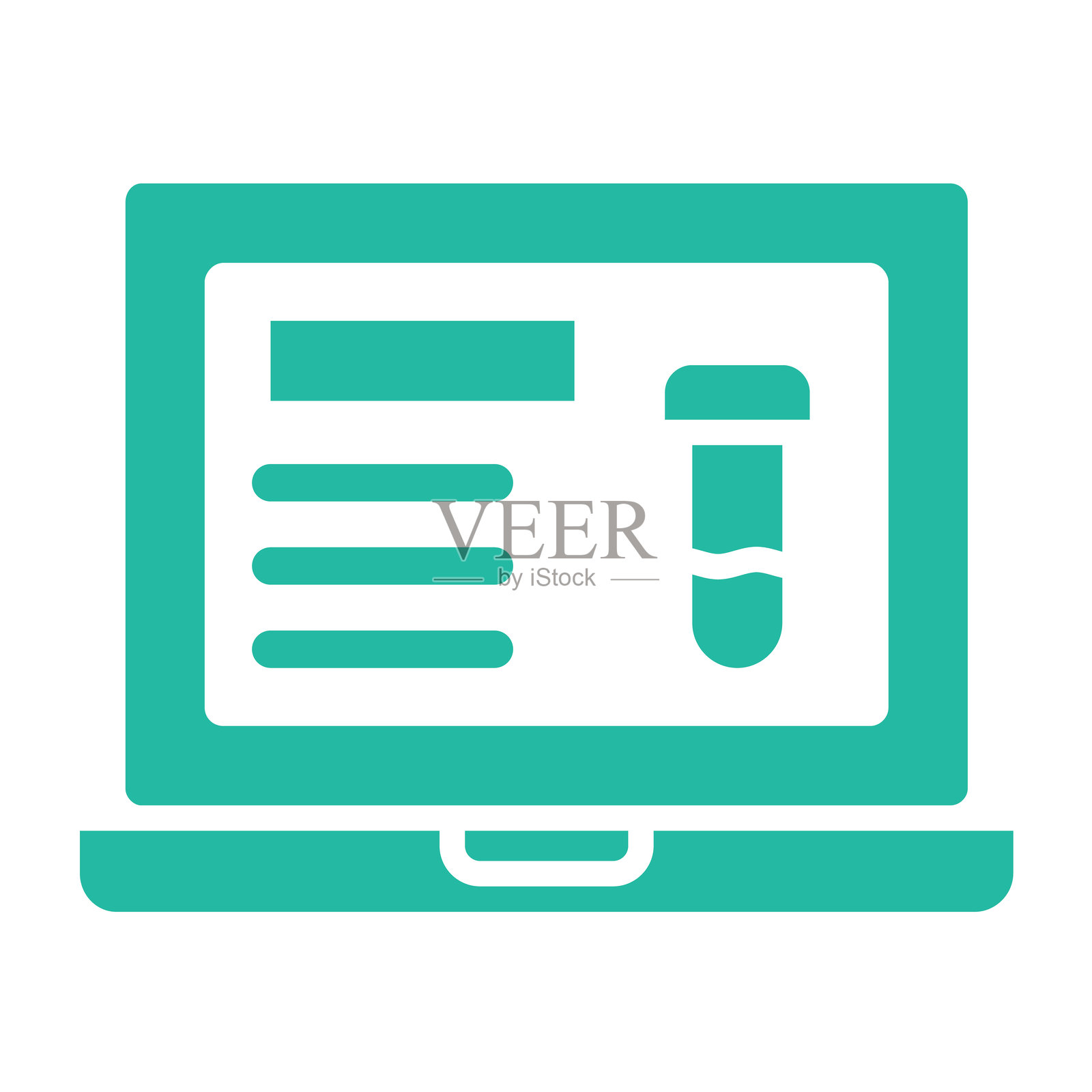 笔记本电脑矢量图标设计插画插画图片素材