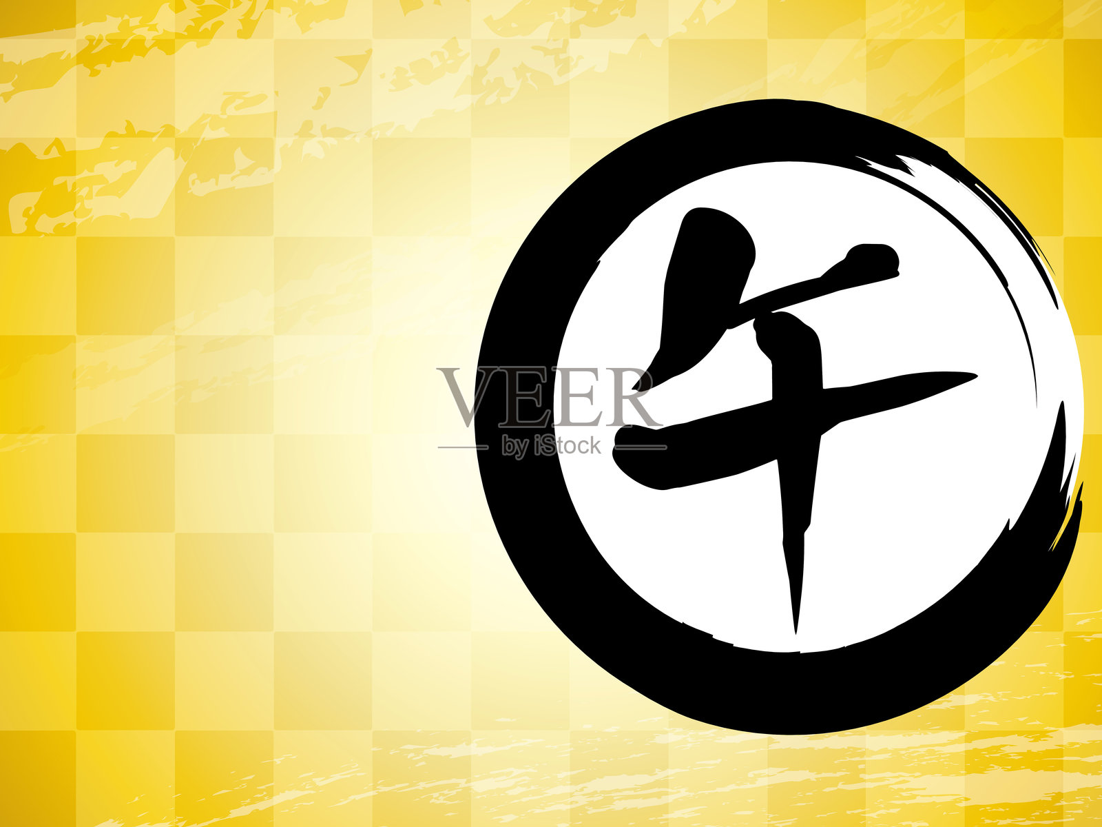 卡通漫画彩纸屑彩色背景马新年贺卡插画图片素材