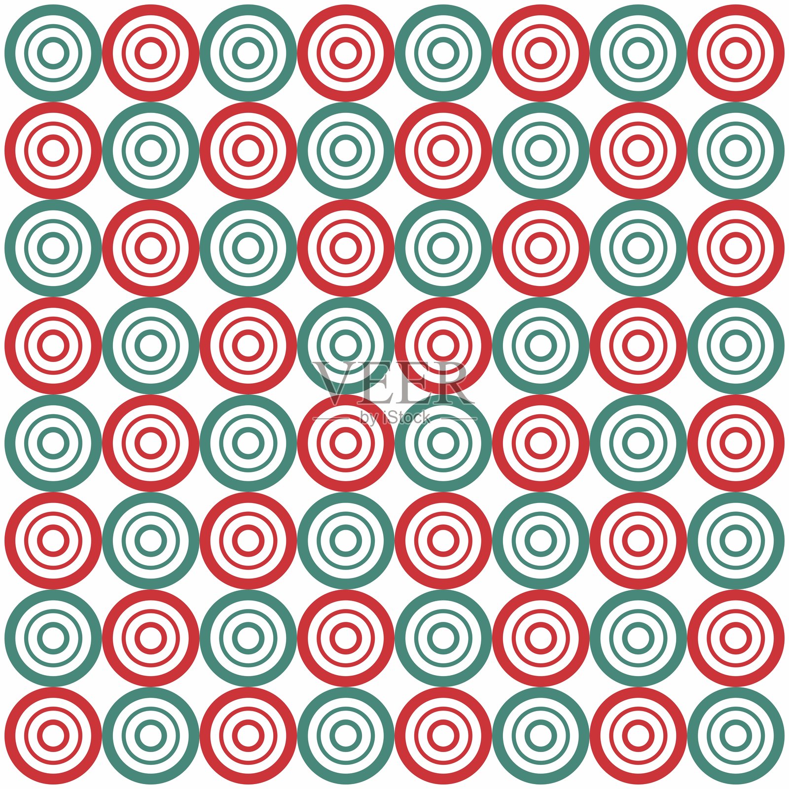 无缝圆形几何图案插画图片素材