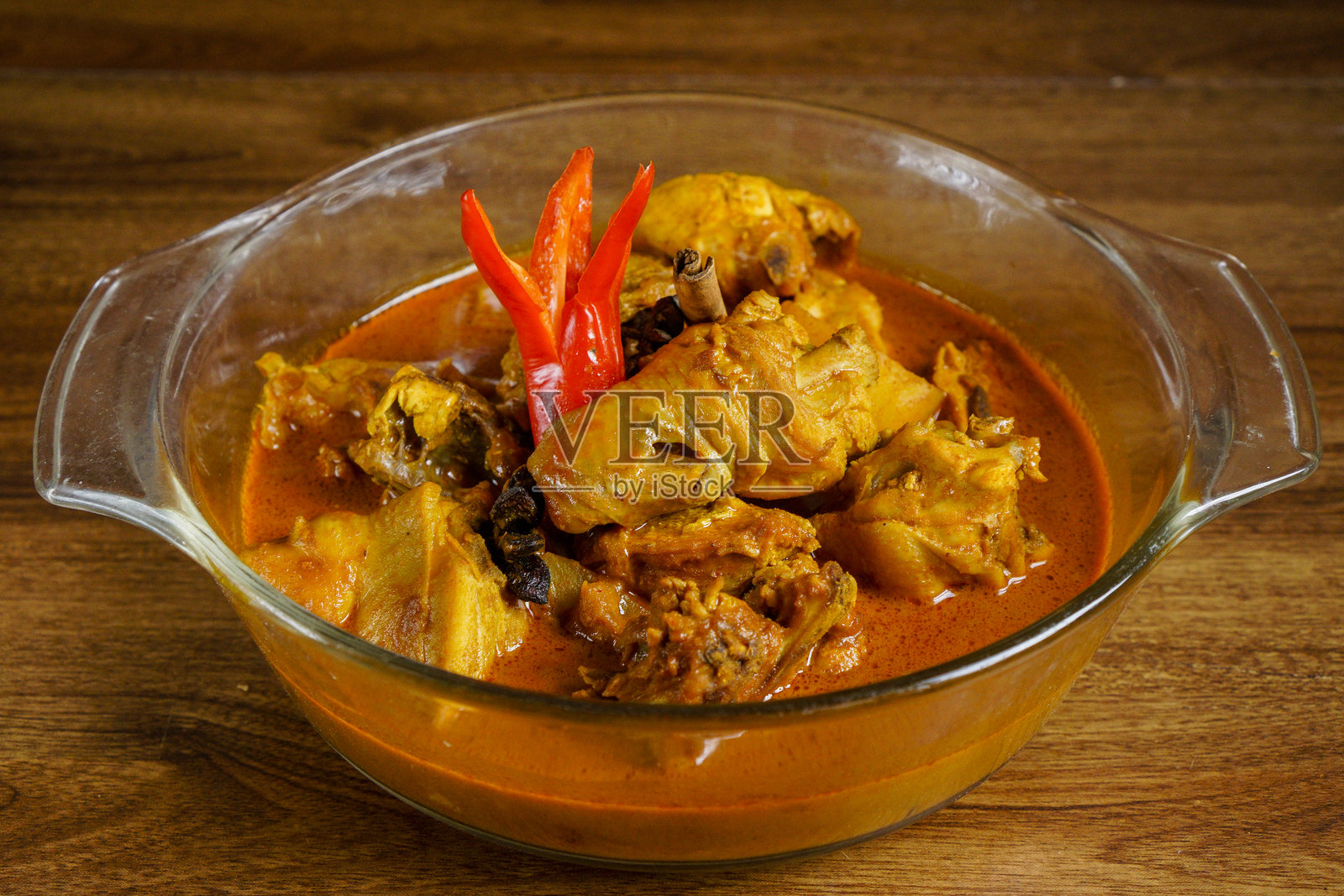 鸡肉咖喱照片摄影图片