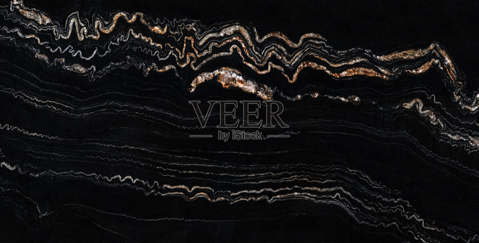 美丽的黑色大理石纹理。照片摄影图片