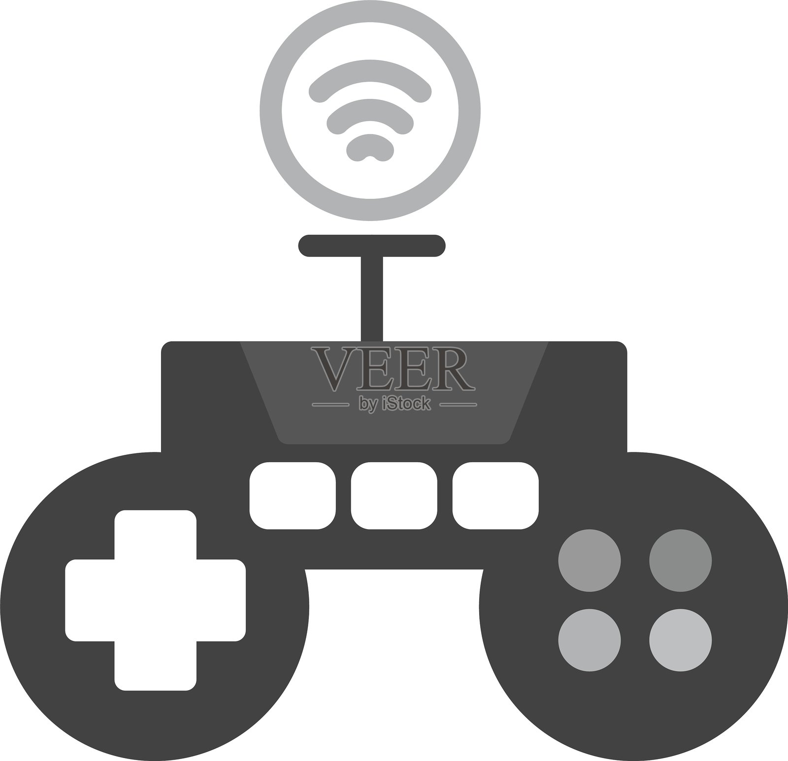 游戏控制新图标设计创意插画图片素材