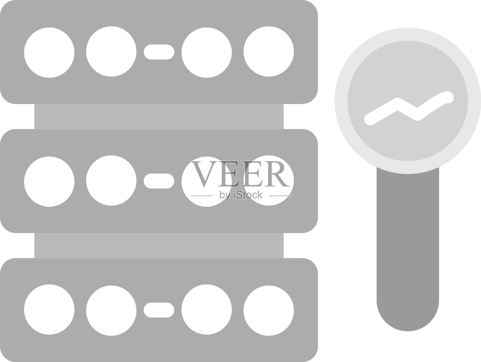 服务器报告新图标设计创意插画图片素材