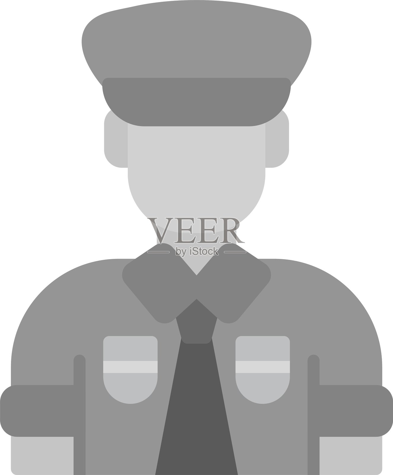 警察新图标设计创意插画图片素材