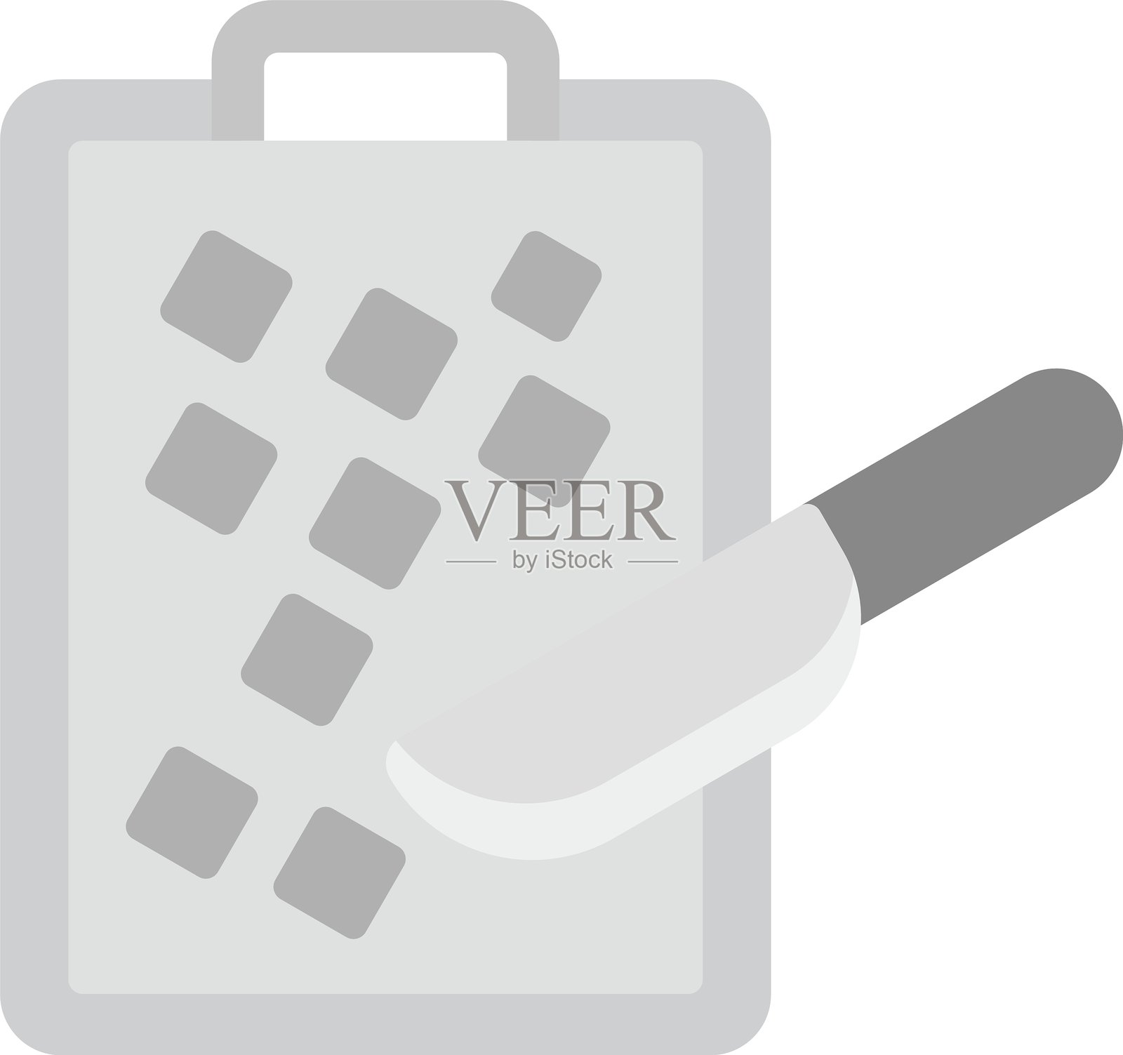 剪裁新图标设计创意插画图片素材