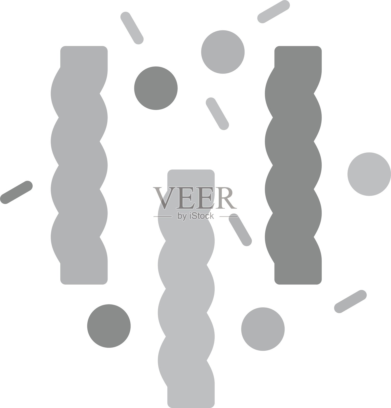 彩纸屑新图标设计创意插画图片素材