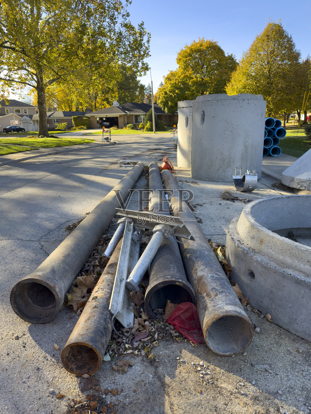 铅管更换照片摄影图片