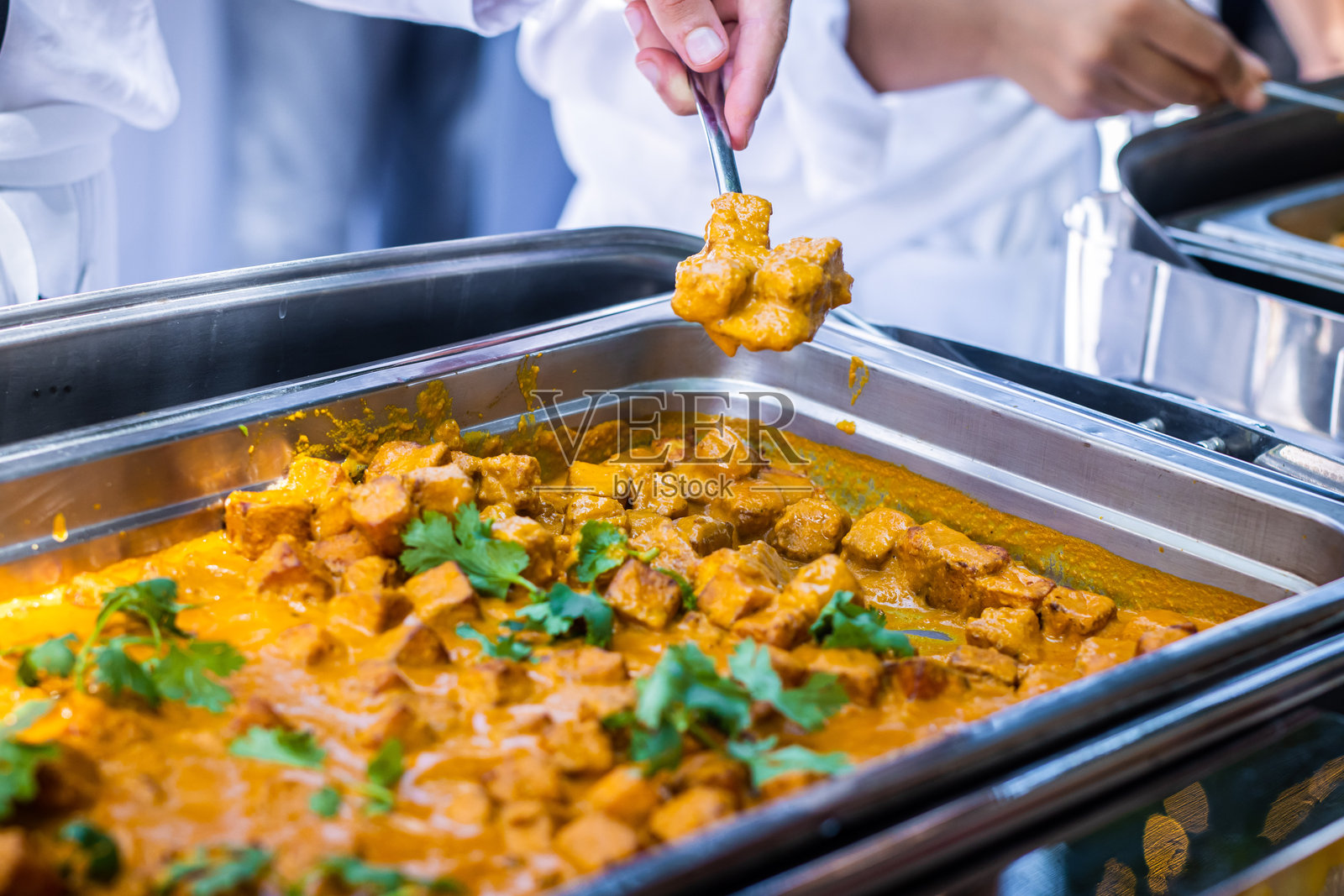 印度地道美食小吃特写照片摄影图片