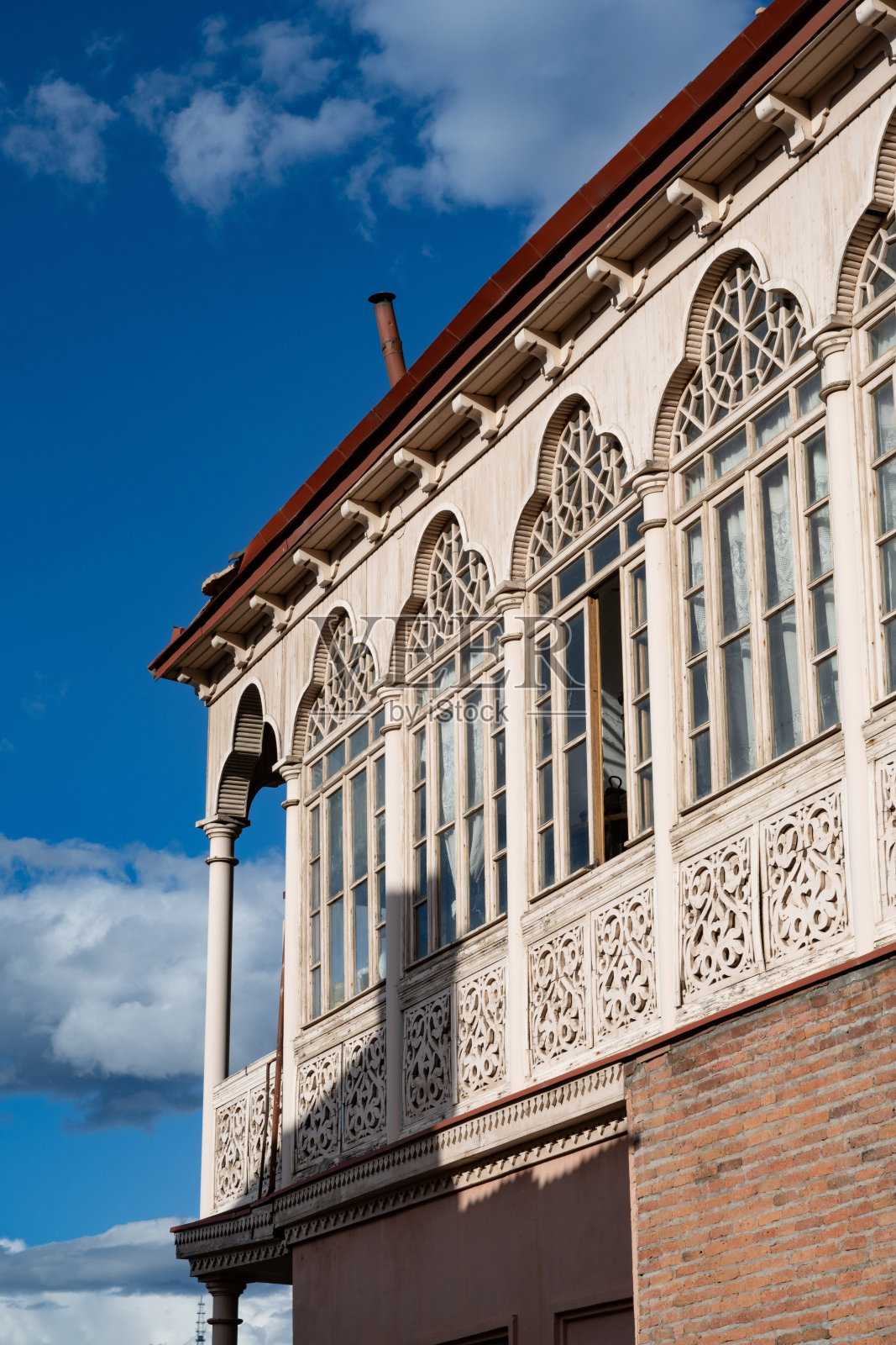 格鲁吉亚第比利斯建筑和建筑细节照片摄影图片