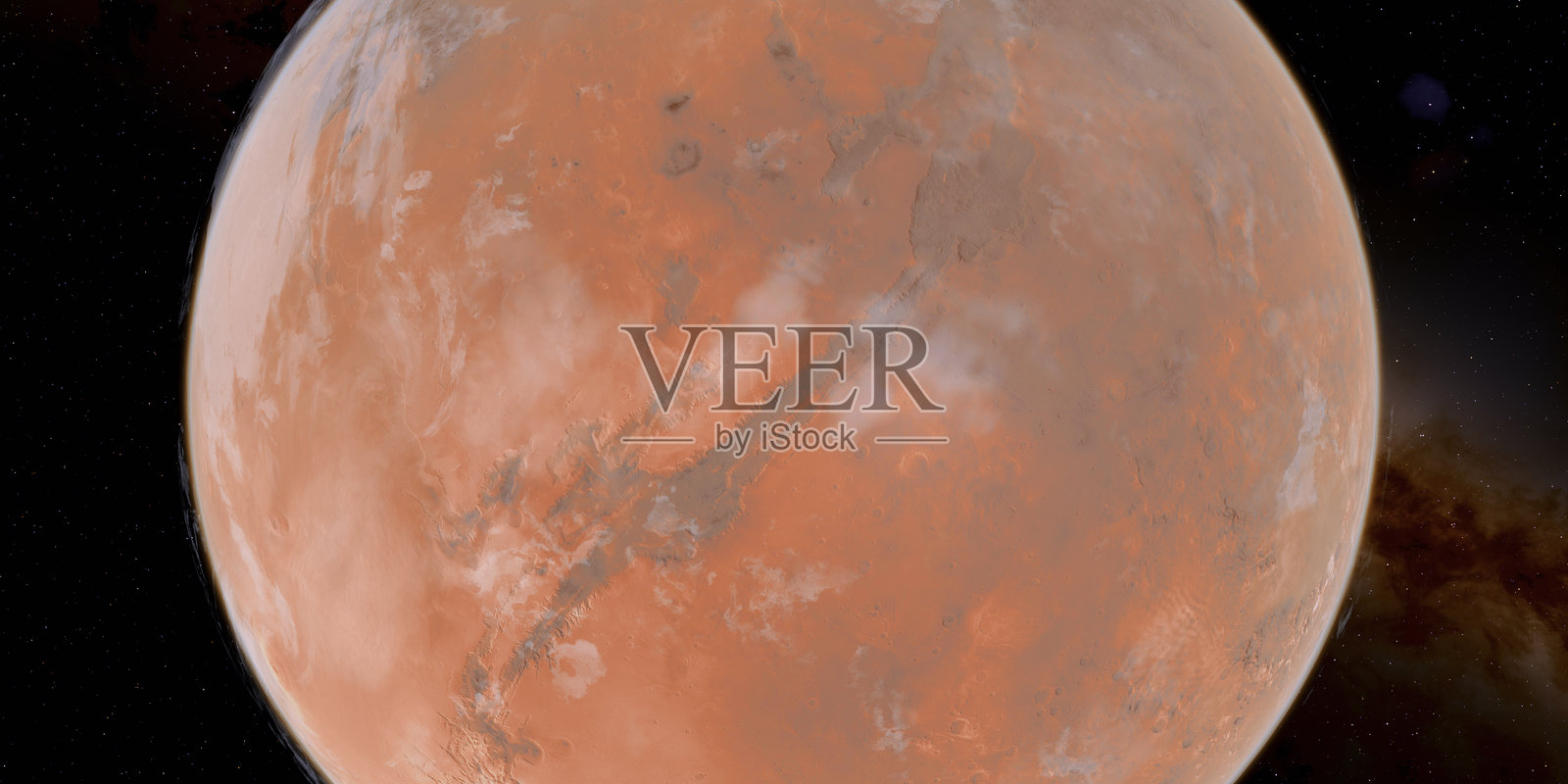 火星外流通道照片摄影图片