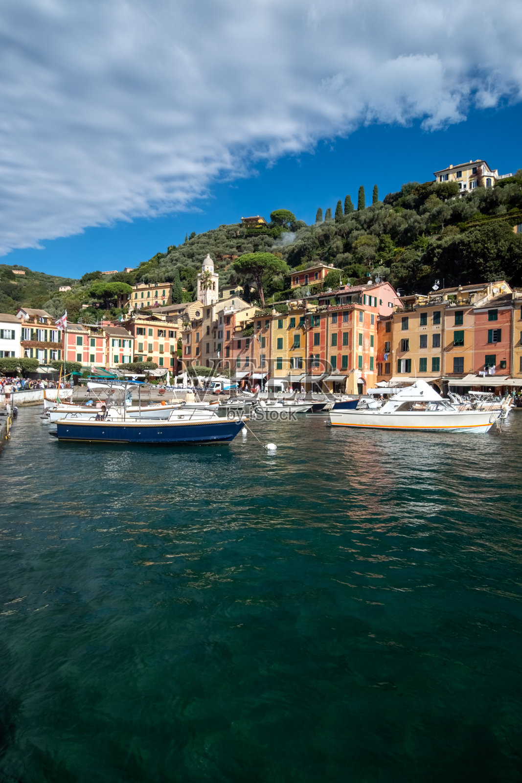 意大利利古里亚大区热那亚省菲诺港海湾照片摄影图片