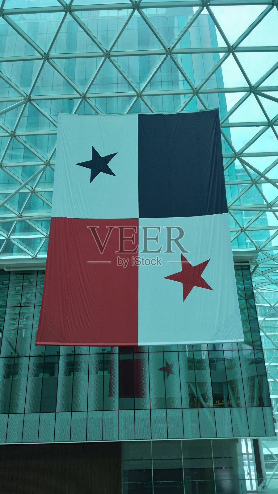 垂直朝向的巴拿马国旗,国家节日照片摄影图片