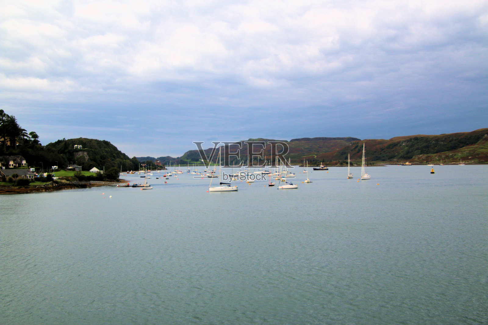 苏格兰奥本海岸线景观照片摄影图片