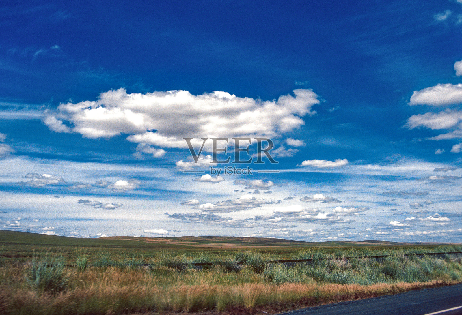 美国2号公路斯波坎附近,华盛顿州 - 1989年照片摄影图片