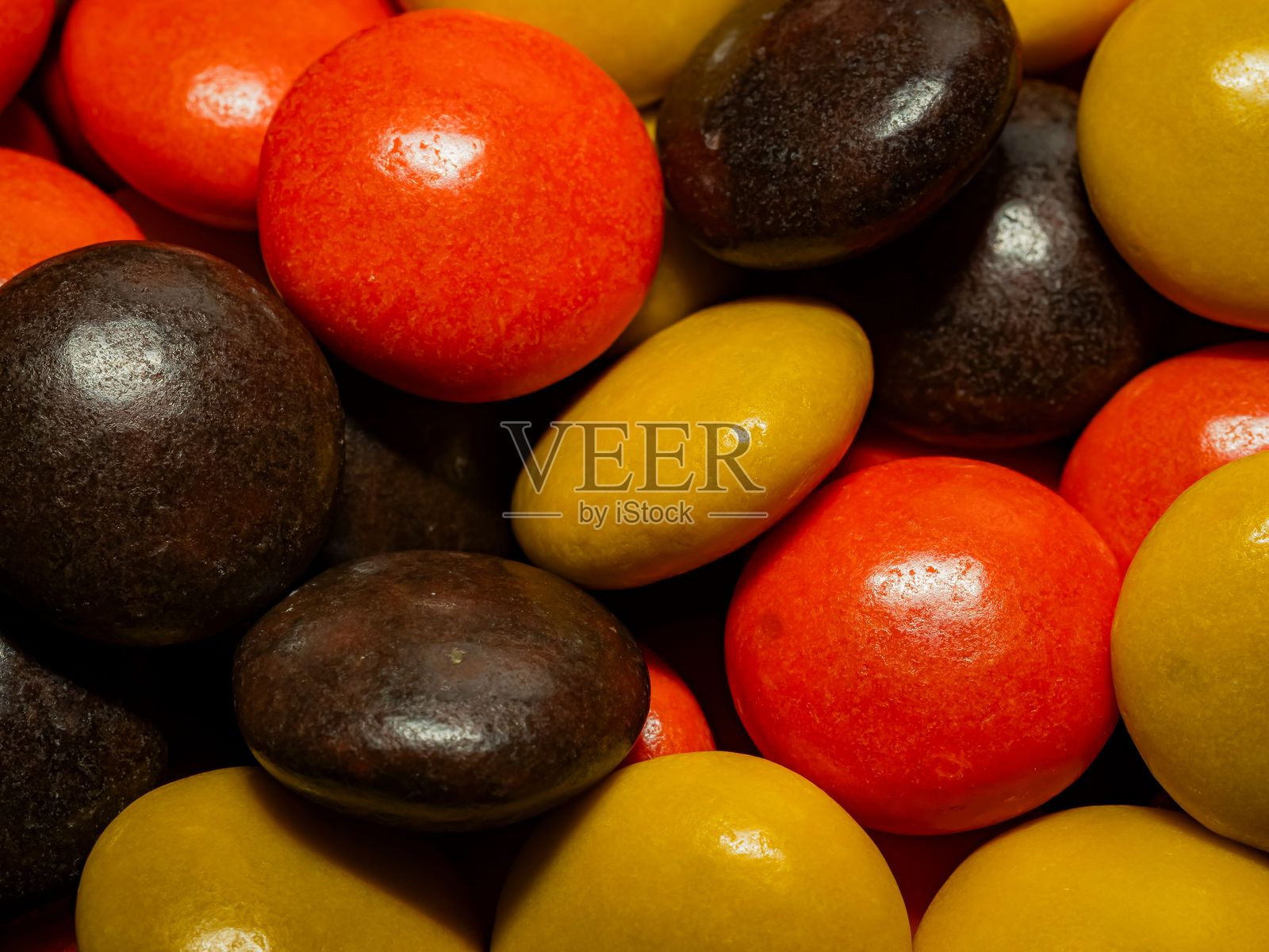 彩色糖衣巧克力特写照片摄影图片