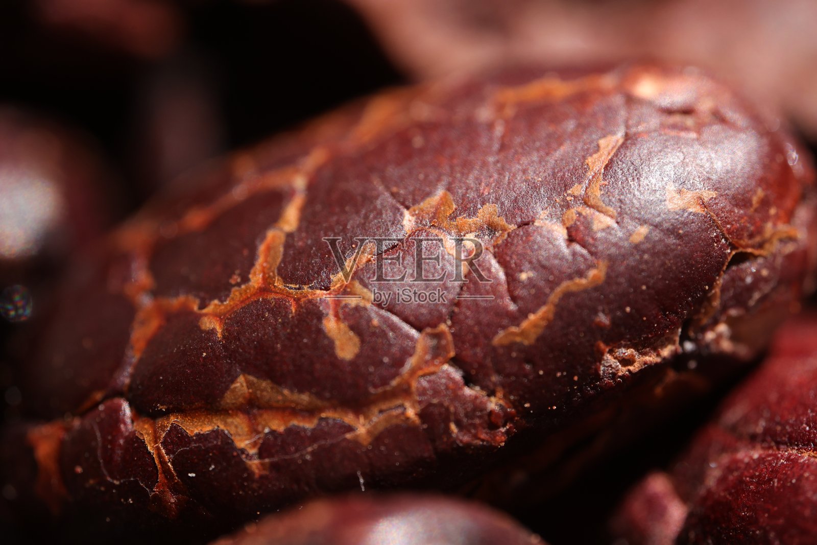 可可纹理特写,棕色可可豆纹理背景的近景,背景可可照片摄影图片