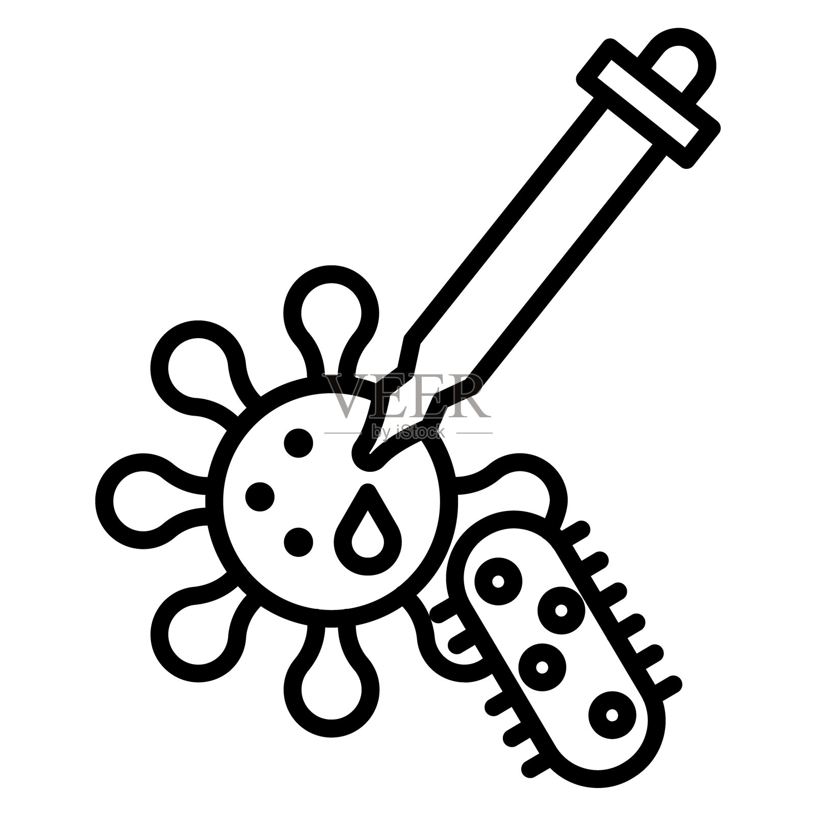 培养皿矢量图标插画图片素材