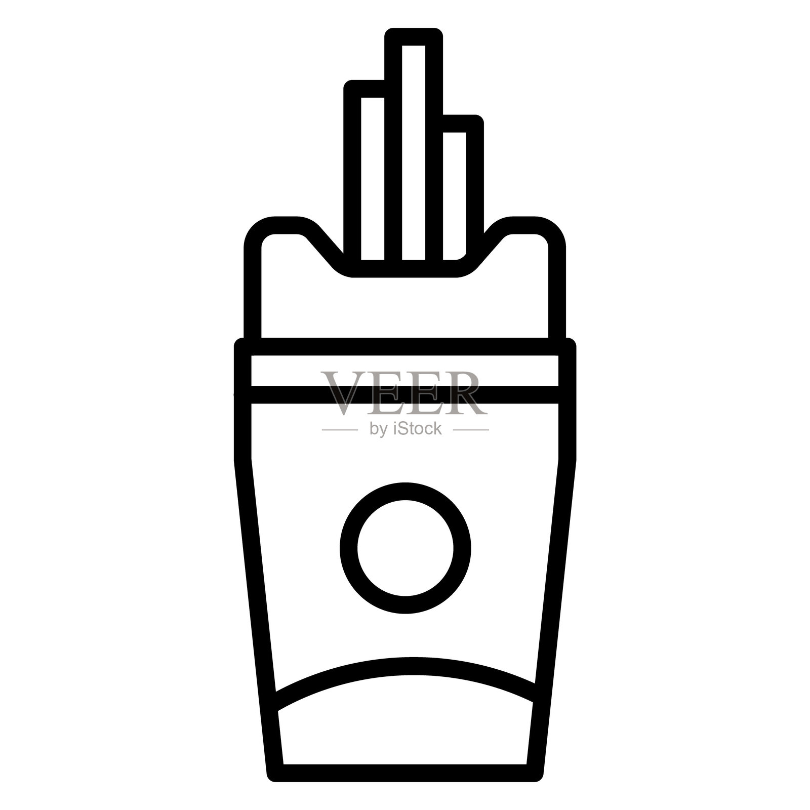 炸薯条矢量图标插画图片素材