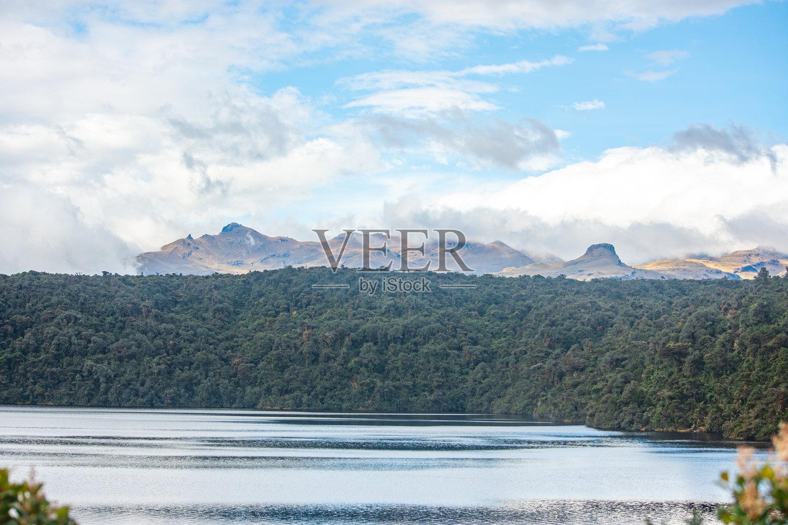 哥伦比亚普拉塞的布埃伊泻湖照片摄影图片