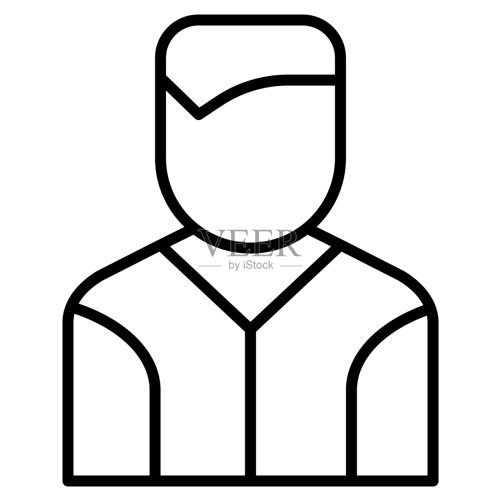 男性客户矢量图标插画图片素材