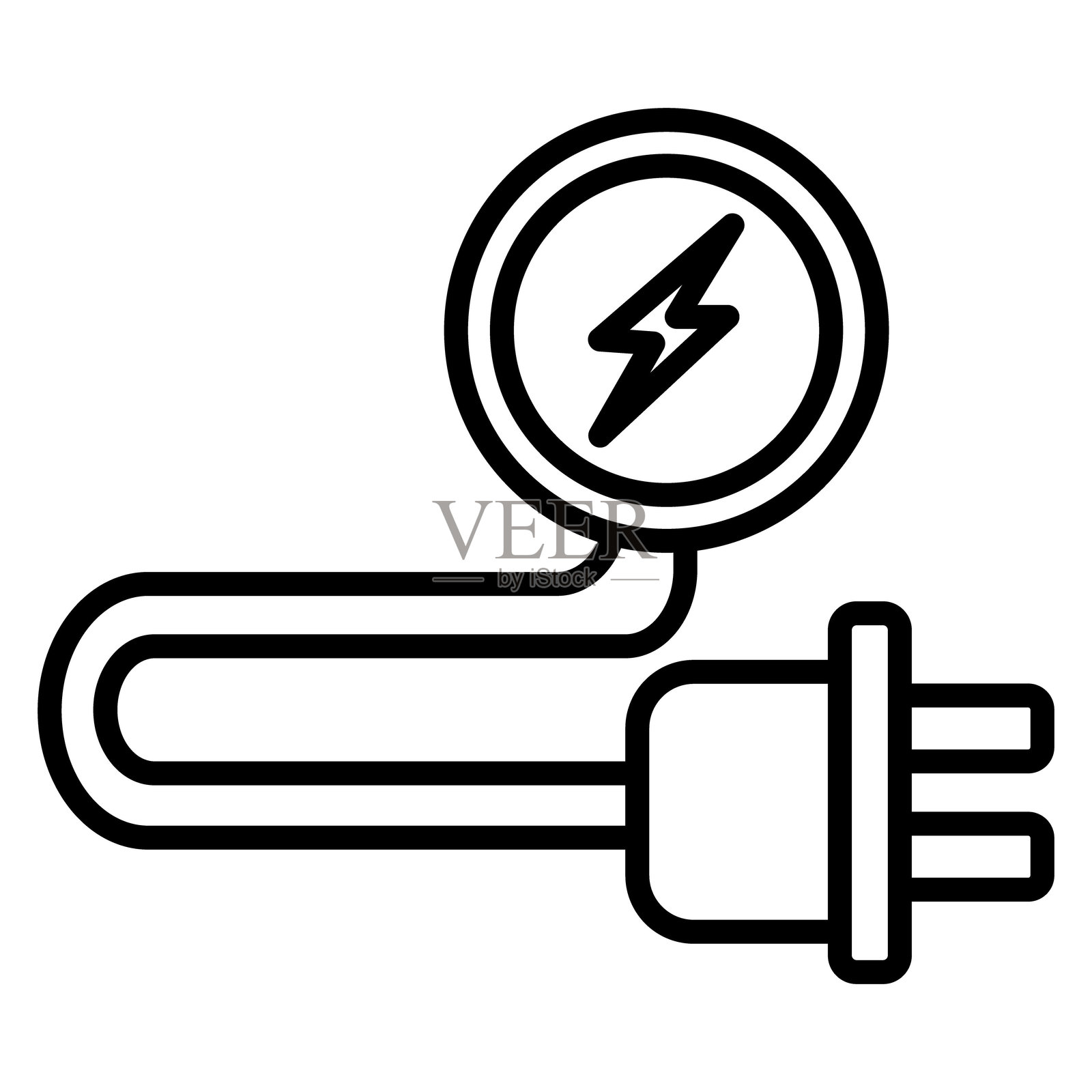 充电器矢量图标插画图片素材