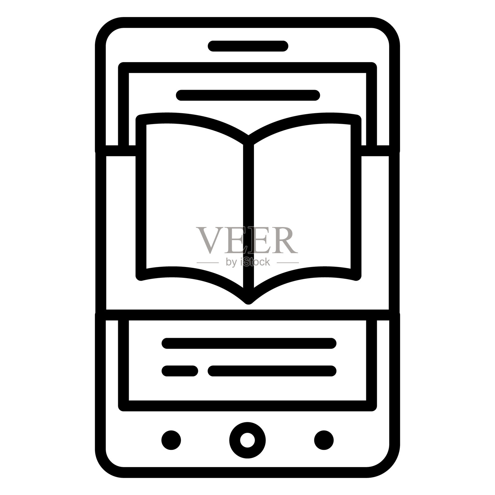 电子书矢量图标插画图片素材