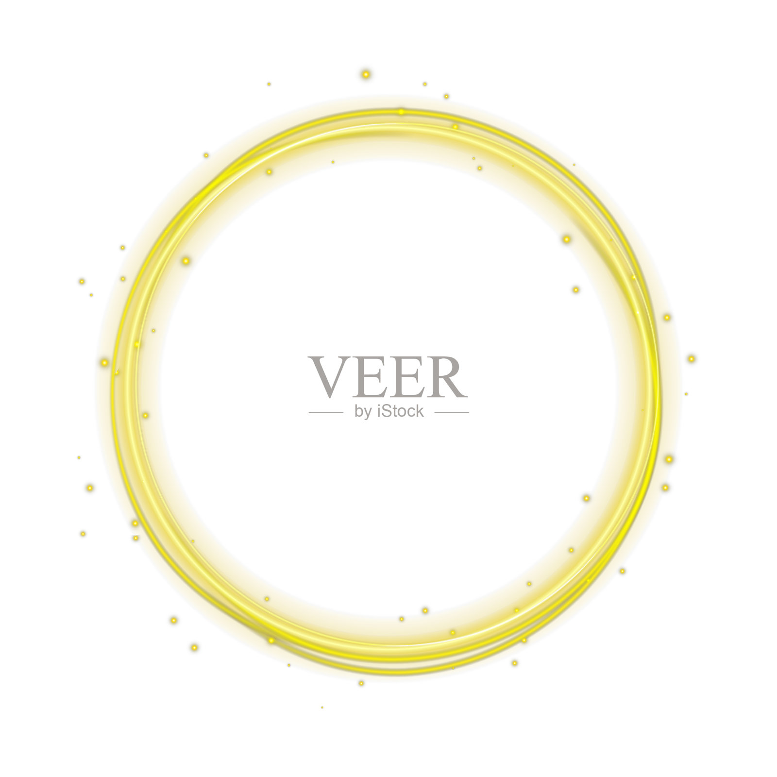 金色发光光束,带有闪烁的尘埃、闪耀的波浪运动和辐射光能,非常适合优雅的设计效果、奢华背景和高级装饰构图插画图片素材