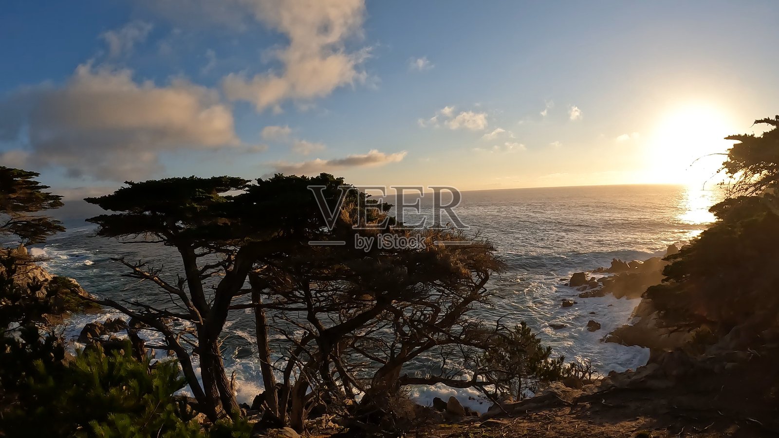 临近的日落照片摄影图片