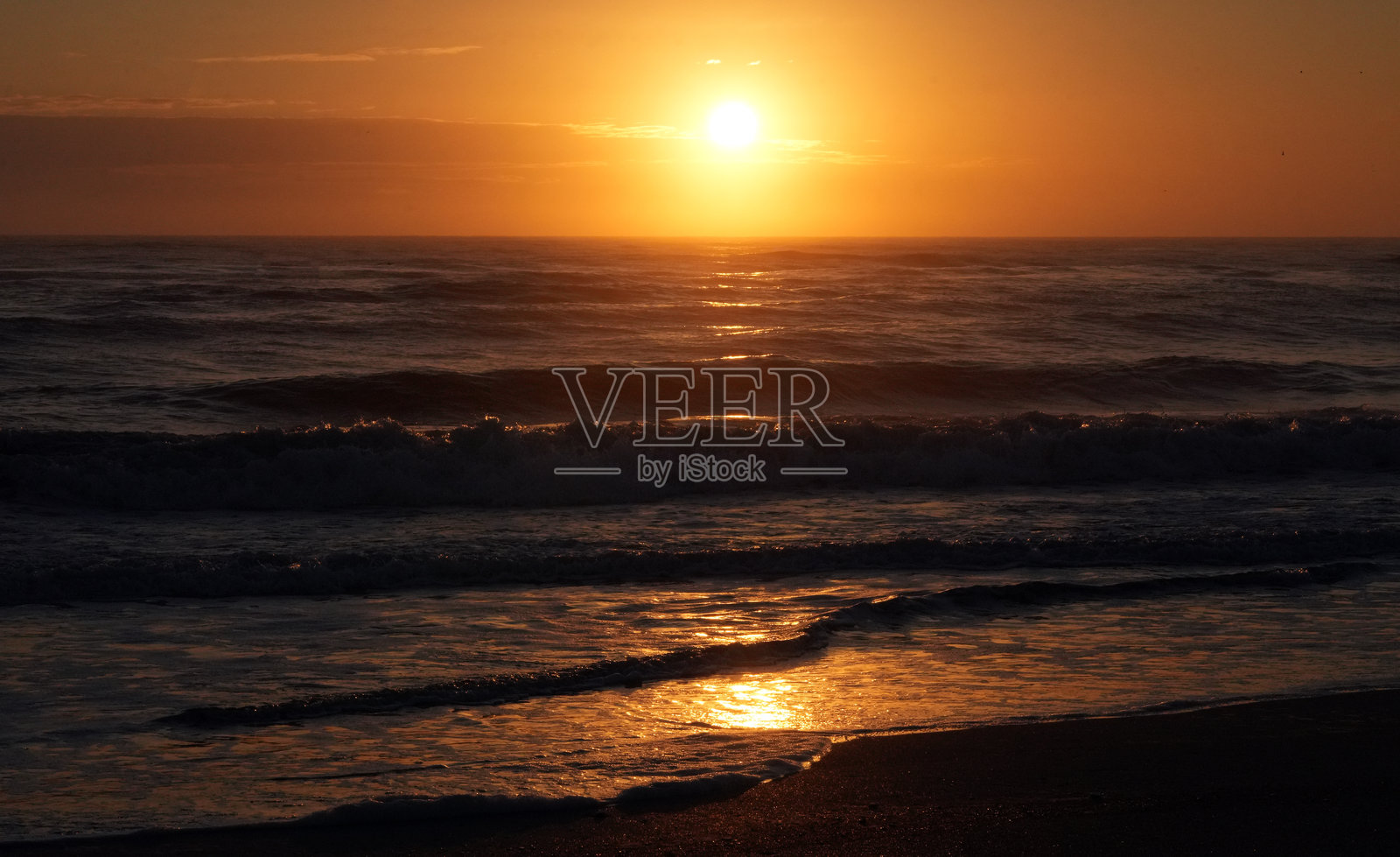 大西洋上的日出照片摄影图片