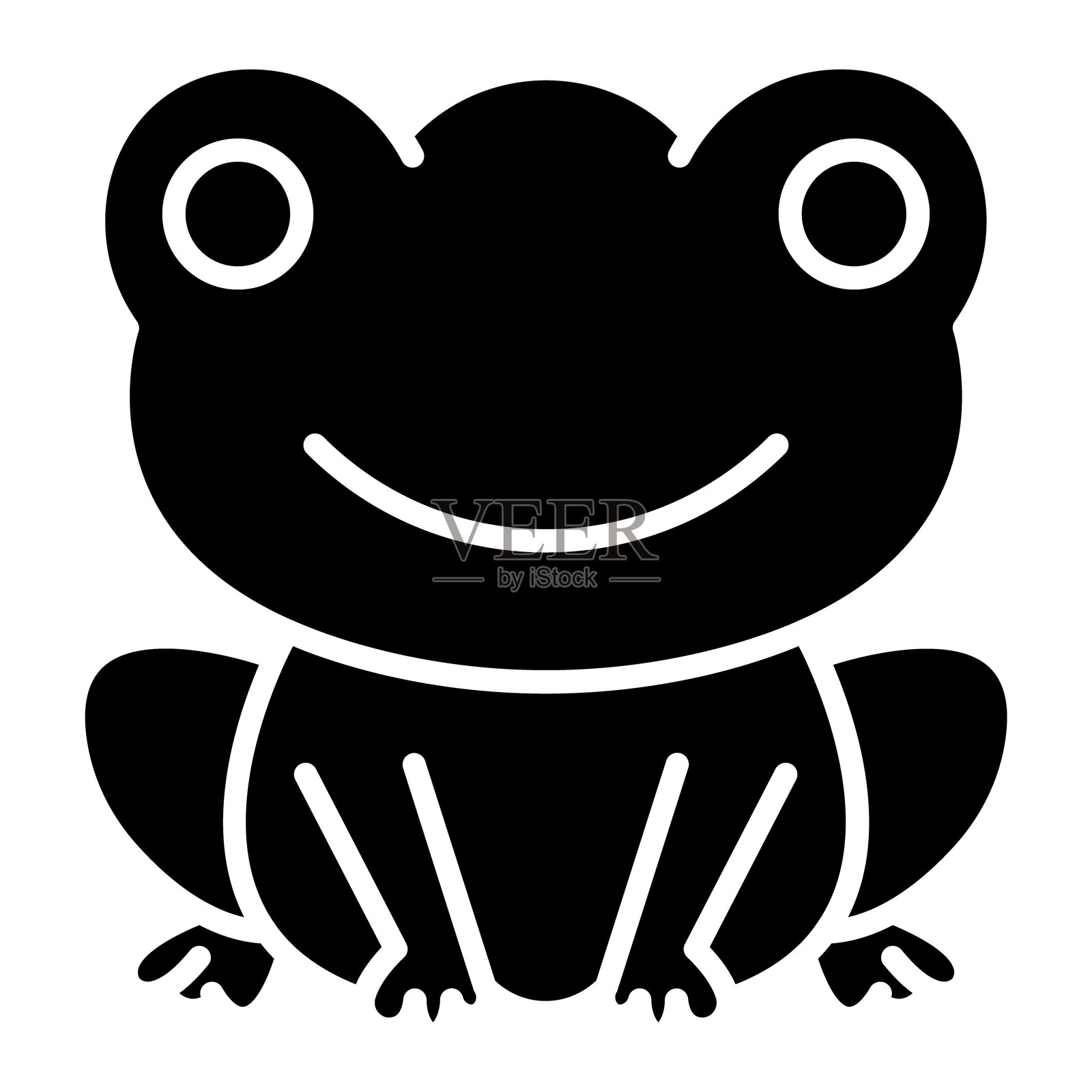 针织青蛙矢量图标插画图片素材