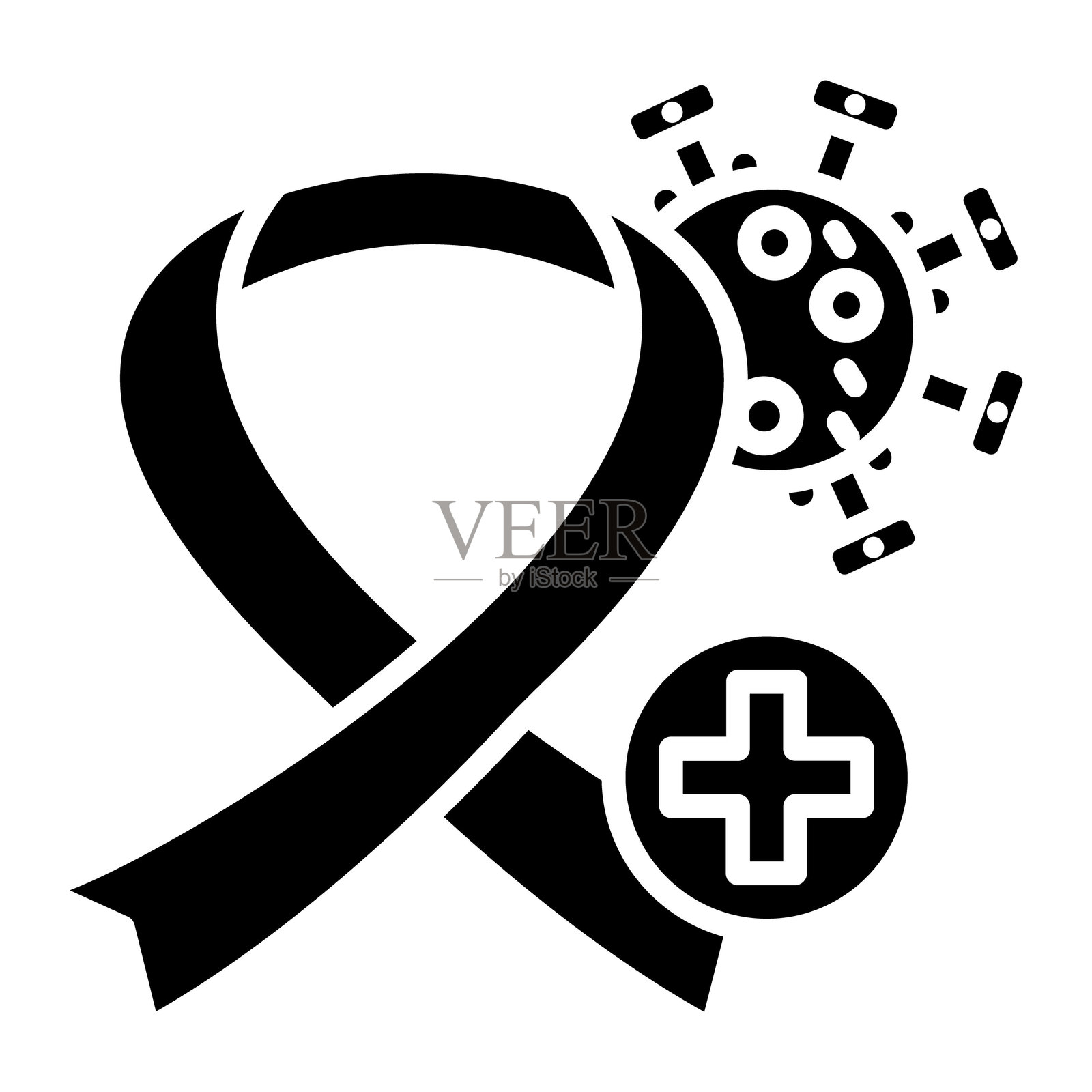 肿瘤学矢量图标插画图片素材