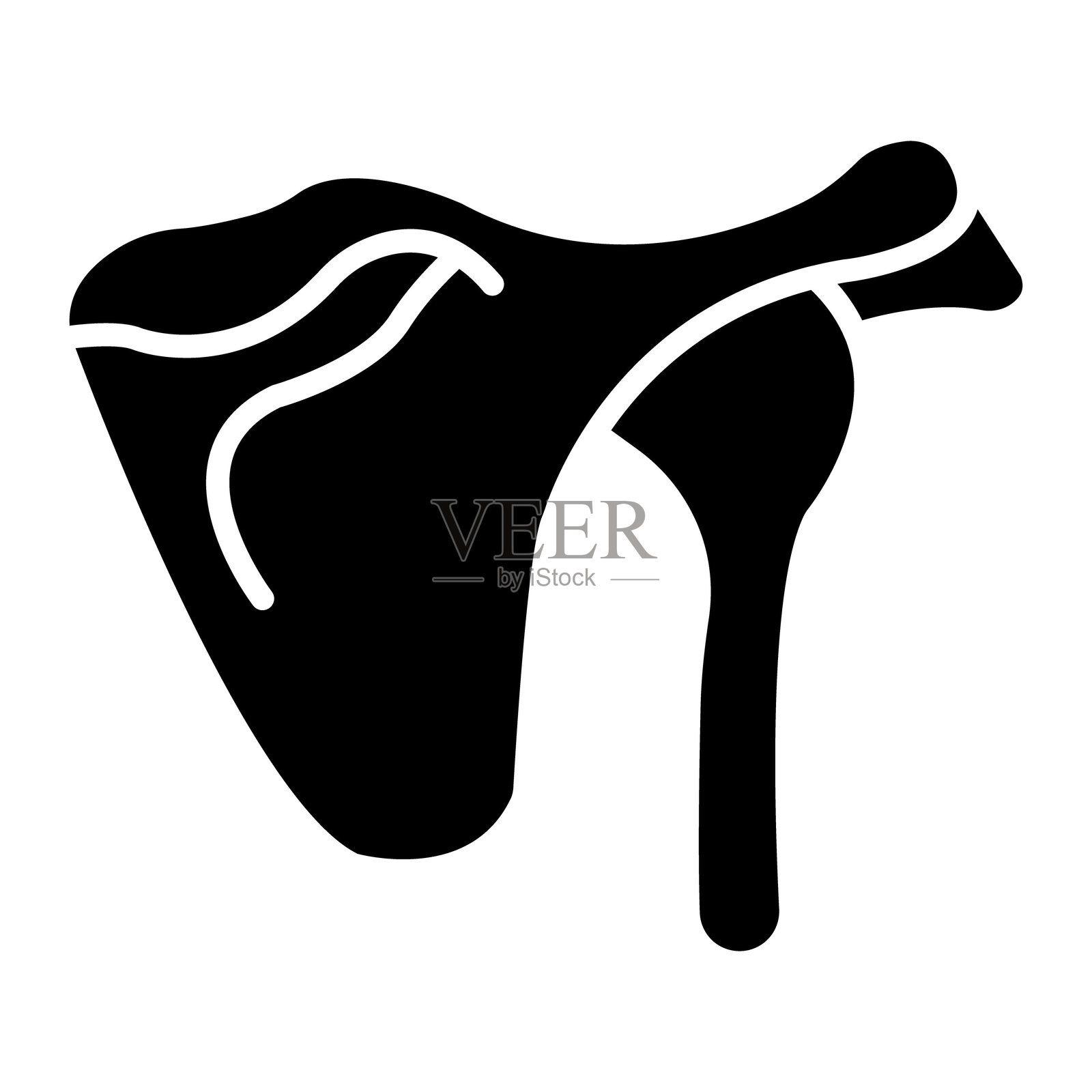 肩胛骨矢量图标插画图片素材