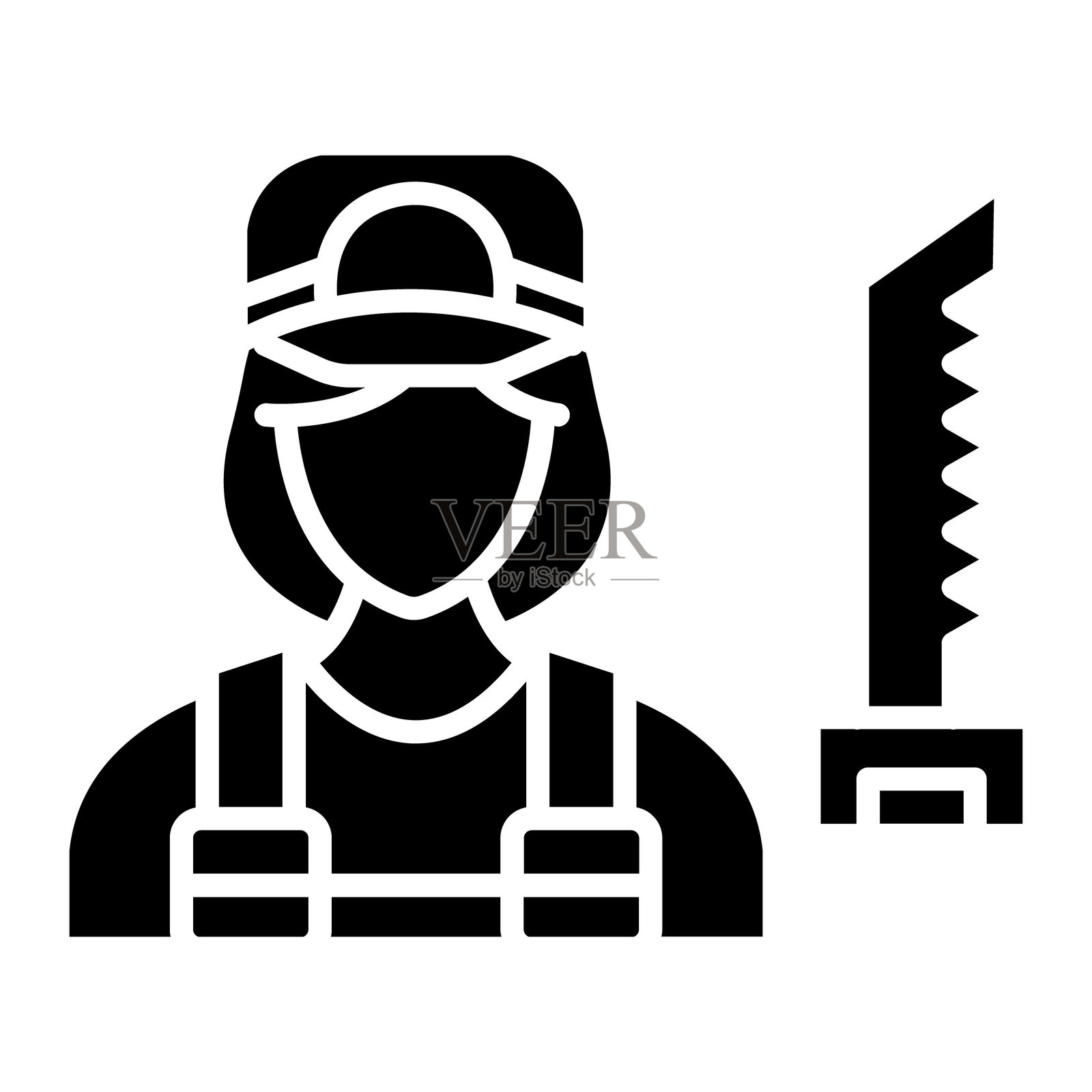 木匠矢量图标插画图片素材