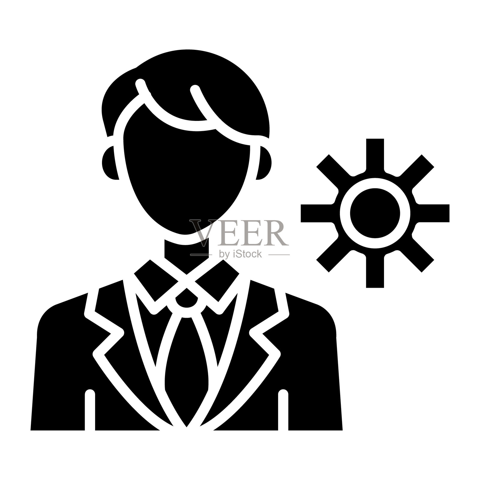 经理男性矢量图标插画图片素材