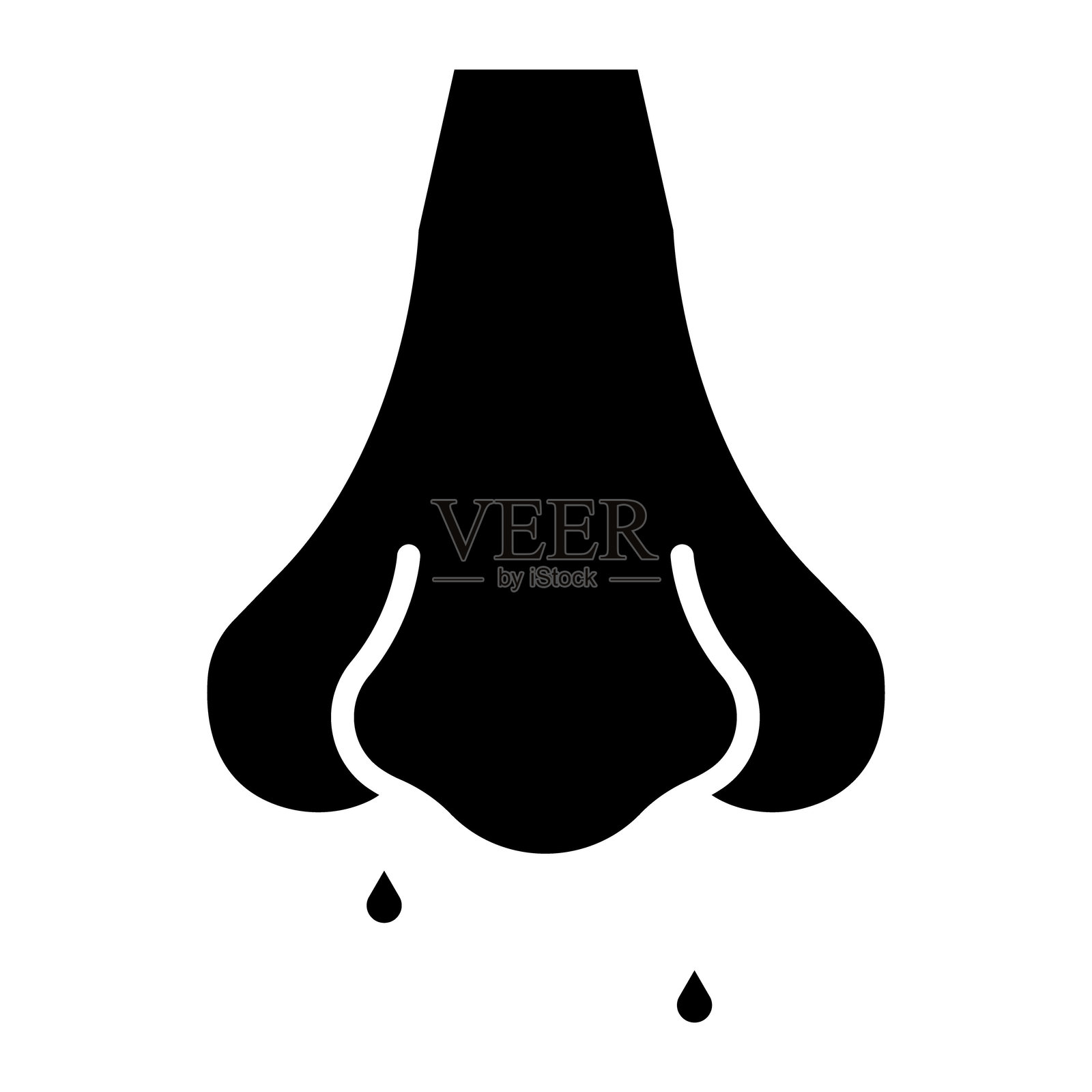 鼻腔矢量图标插画图片素材