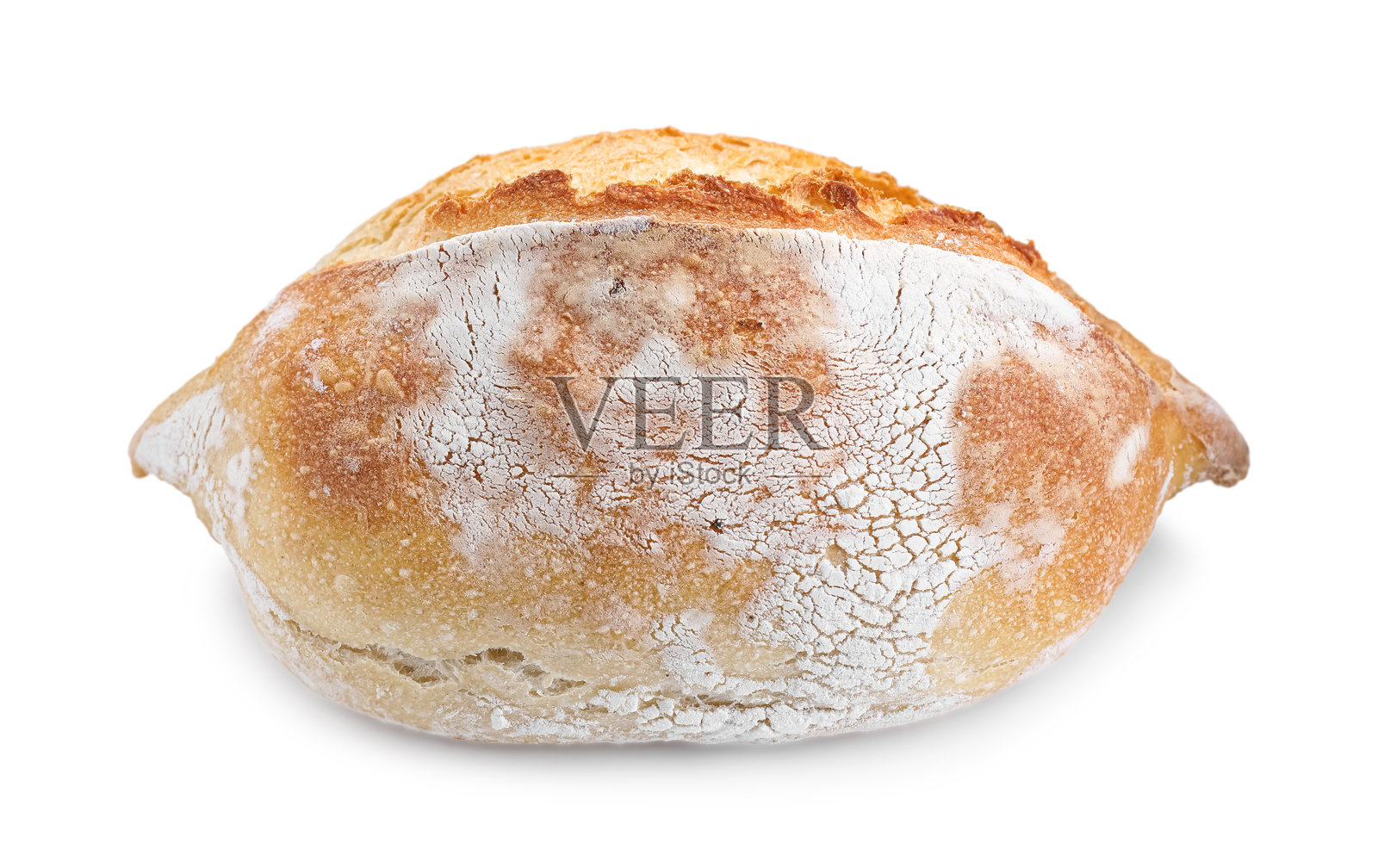 新鲜出炉的酸面包,孤立在白色背景上照片摄影图片