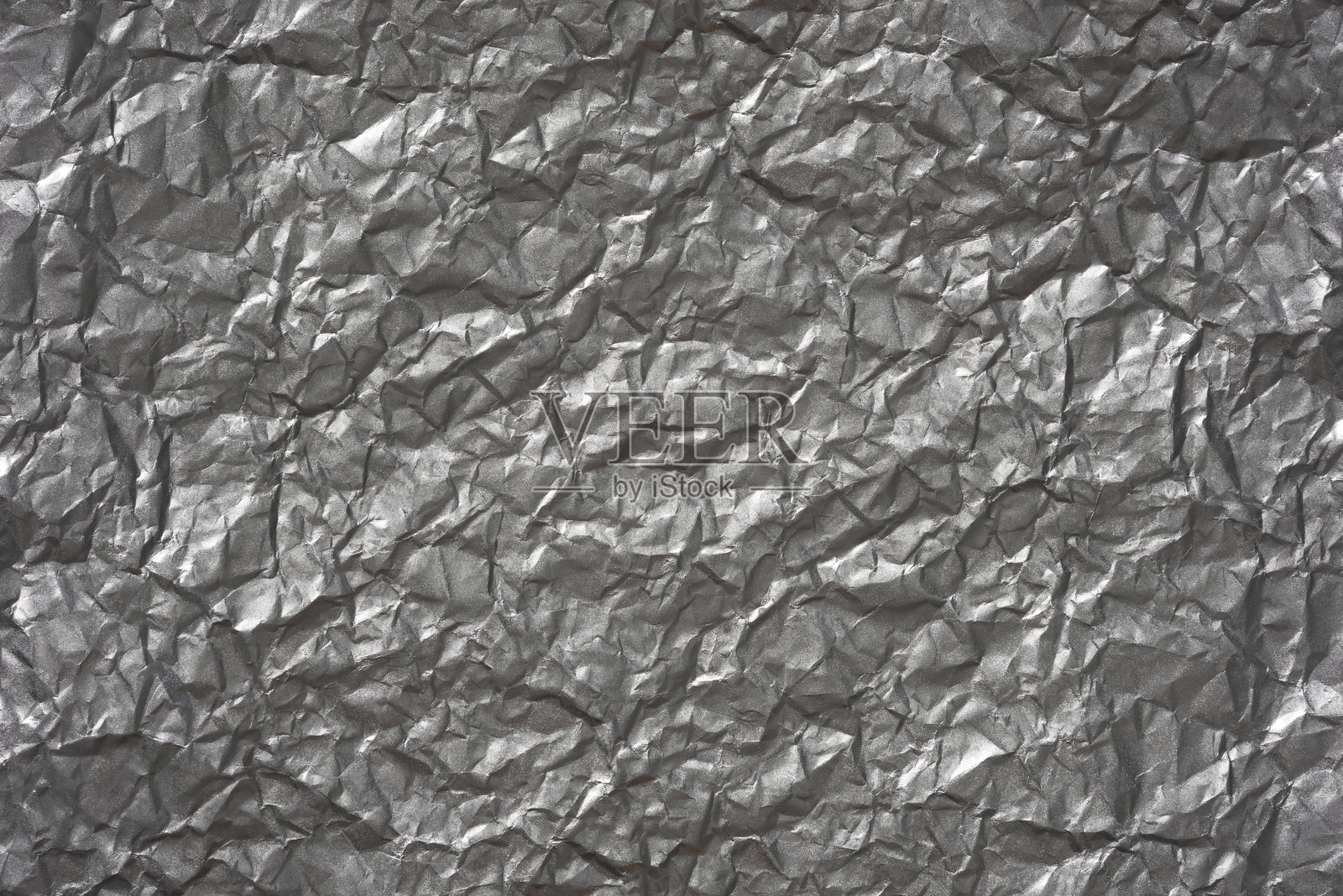 揉皱的银色抽象背景照片摄影图片