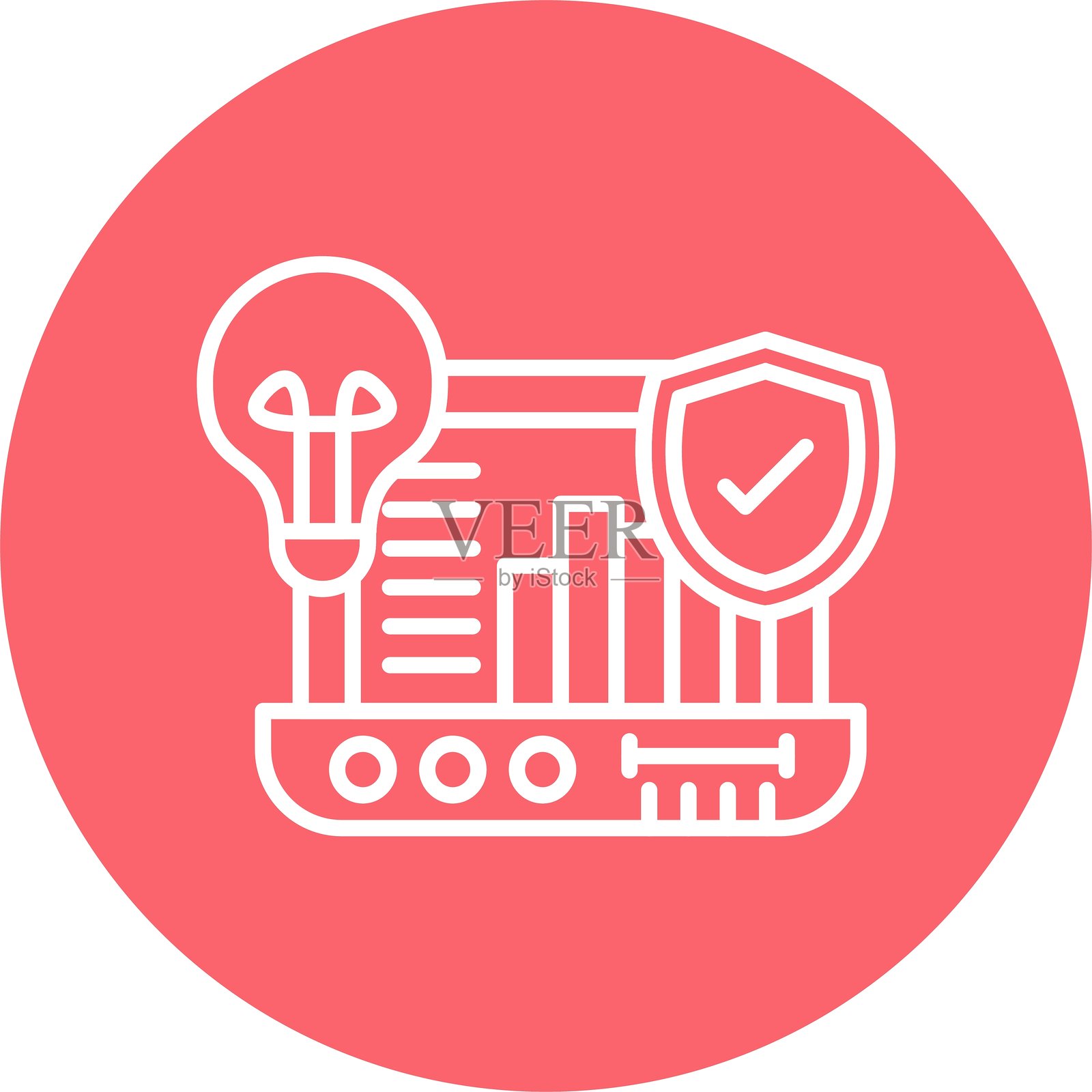 图形安全图标矢量元素插画图片素材