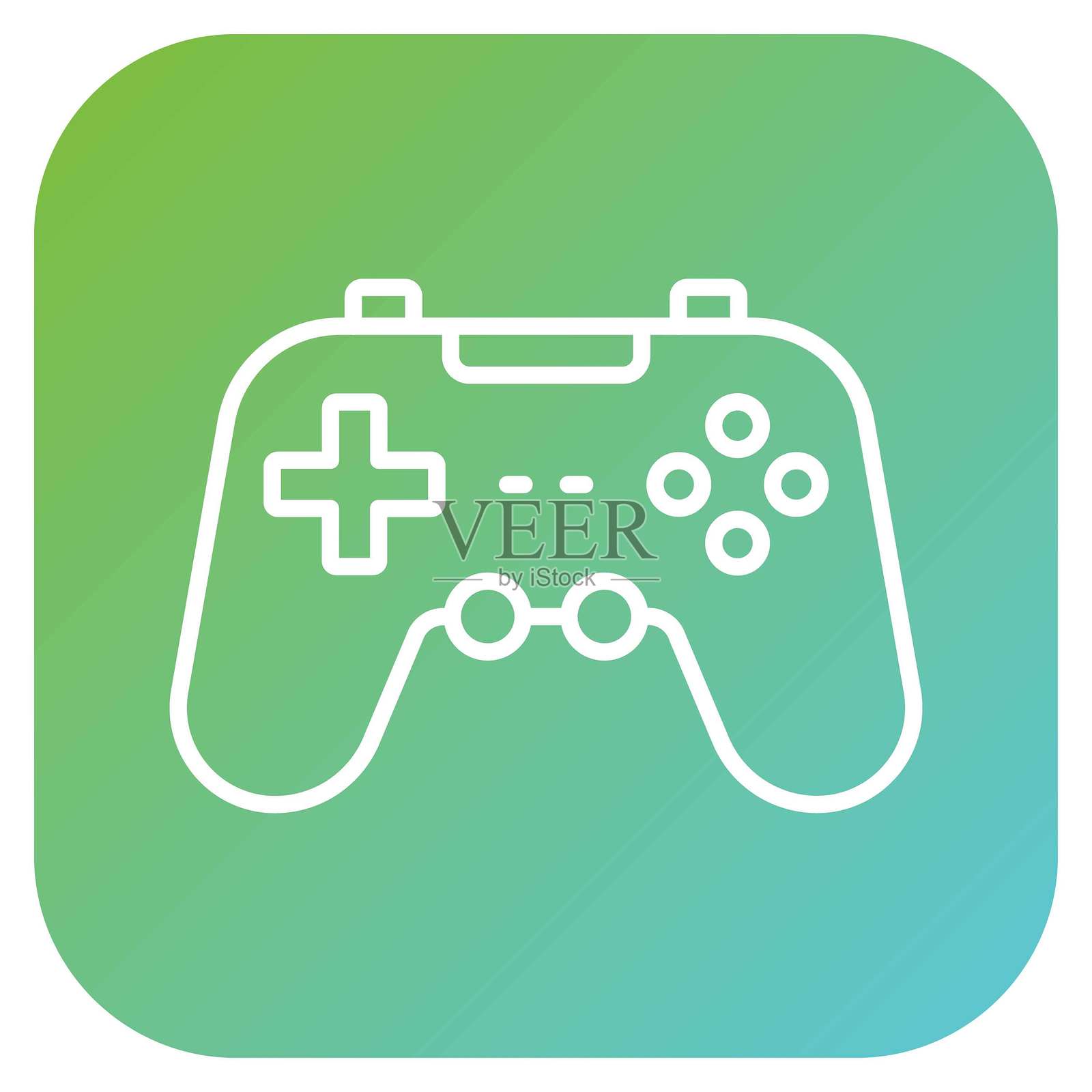 矢量游戏手柄图标风格设计插画图片素材