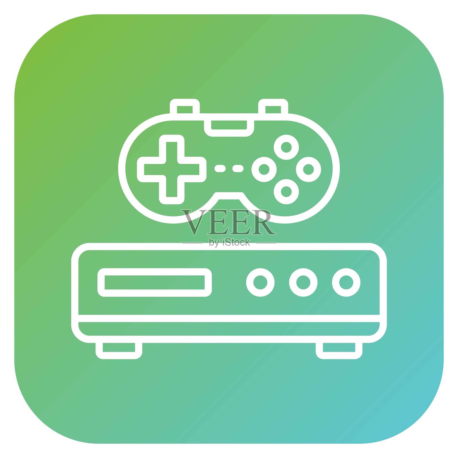 矢量游戏机图标风格设计插画图片素材
