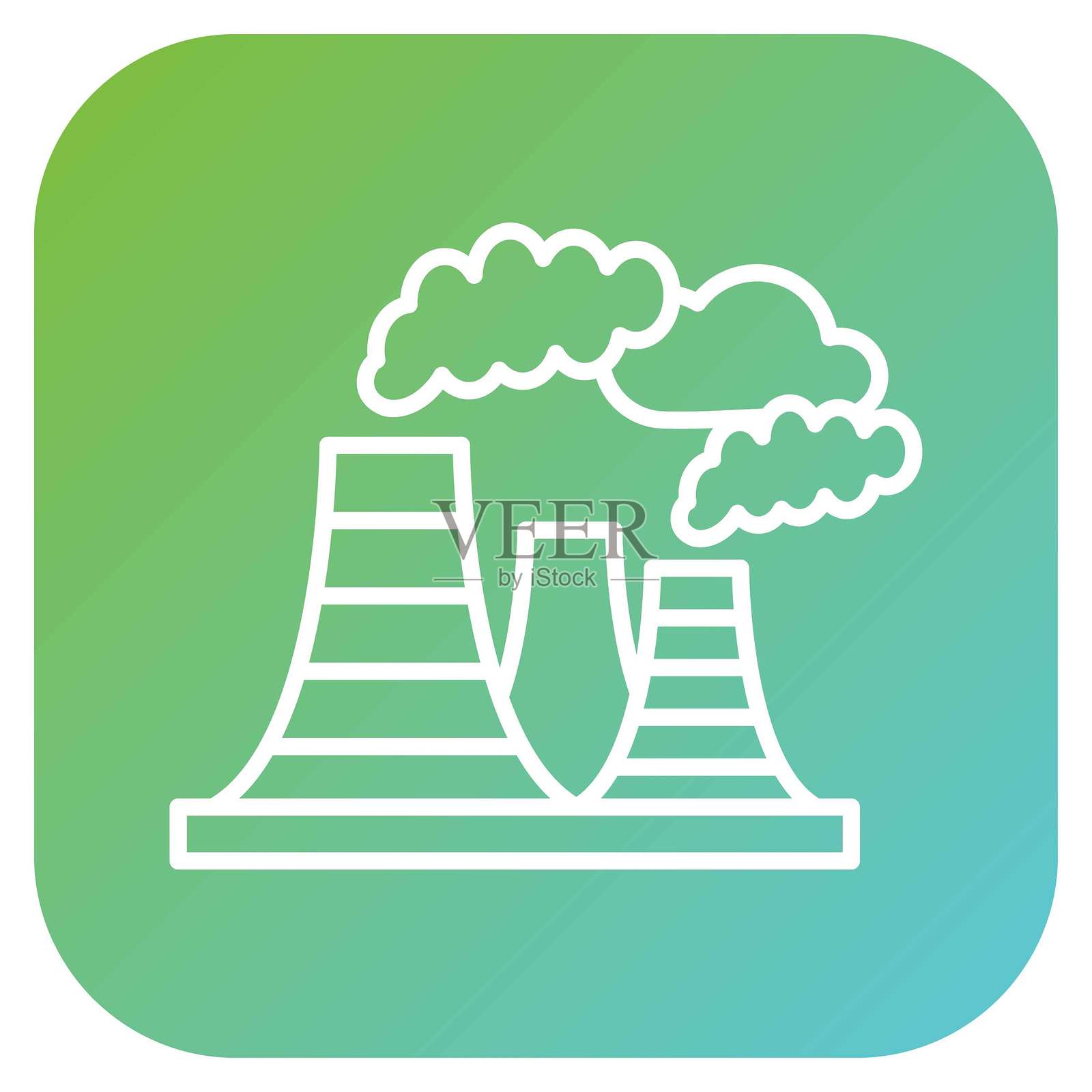 矢量设计空气污染图标风格插画图片素材