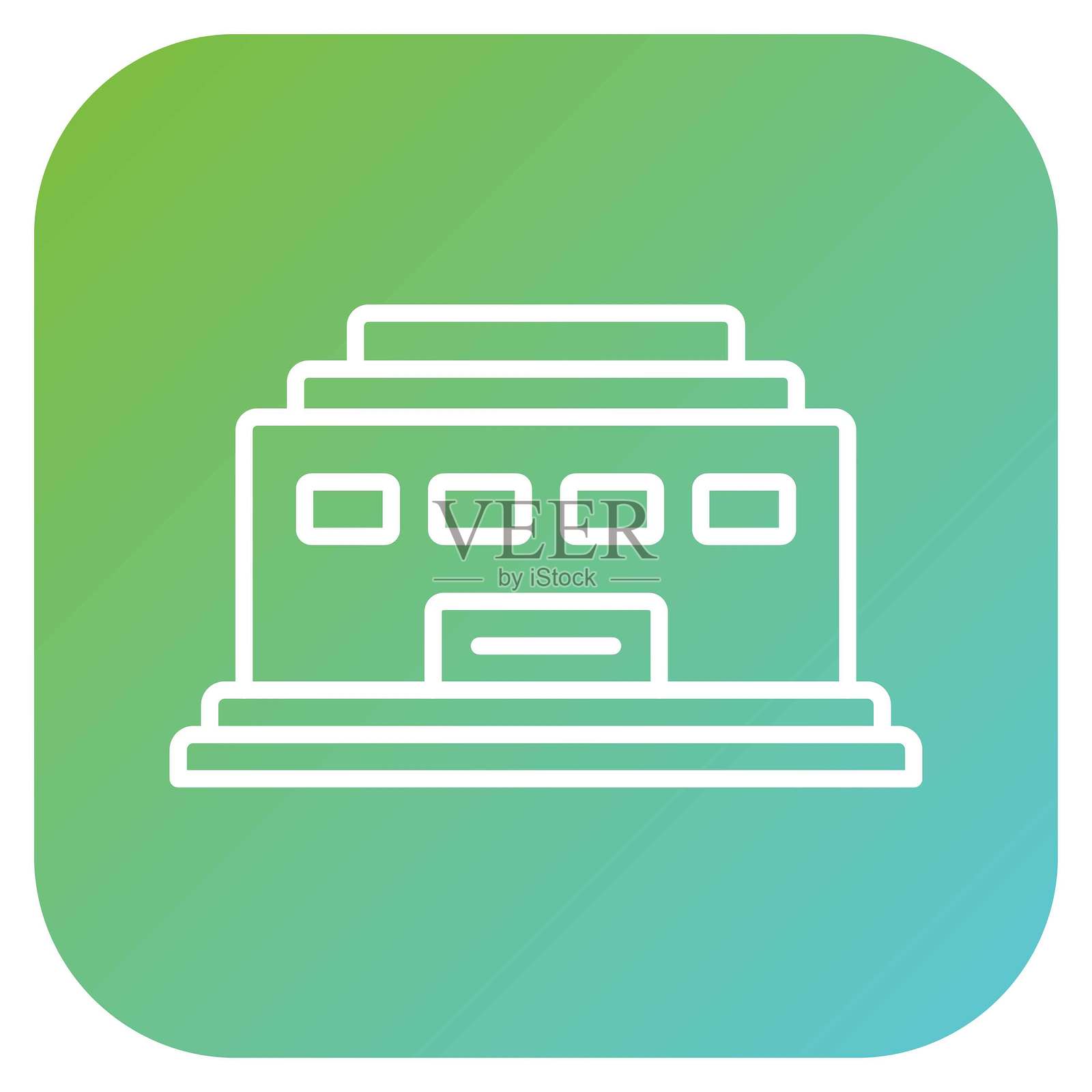 矢量设计会议图标风格插画图片素材