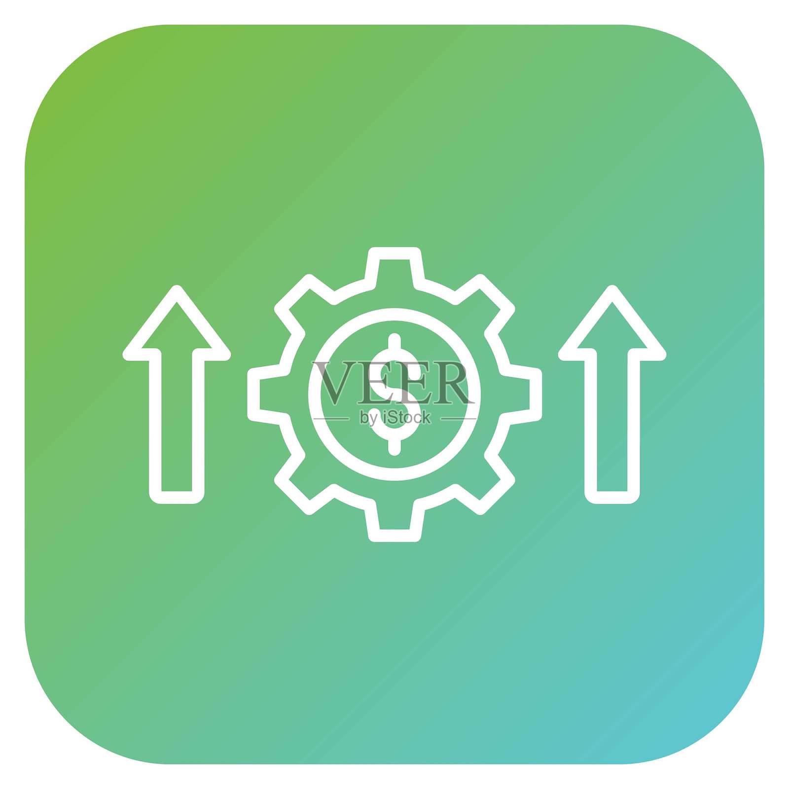 矢量高收入图标风格插画图片素材